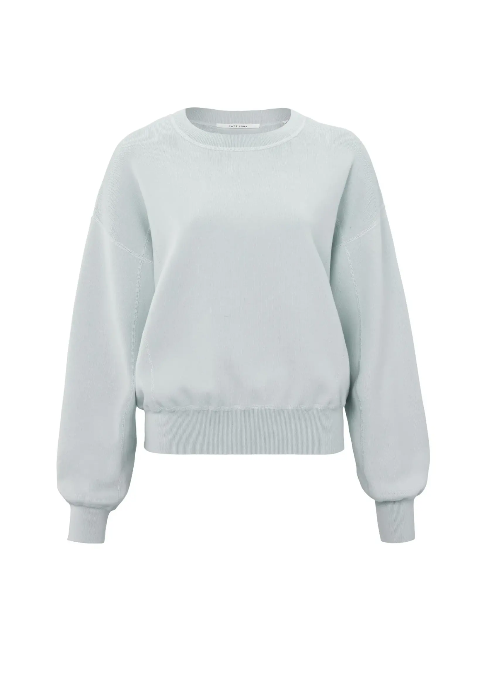 YAYA Yaya - Sweater with overlock Stitching