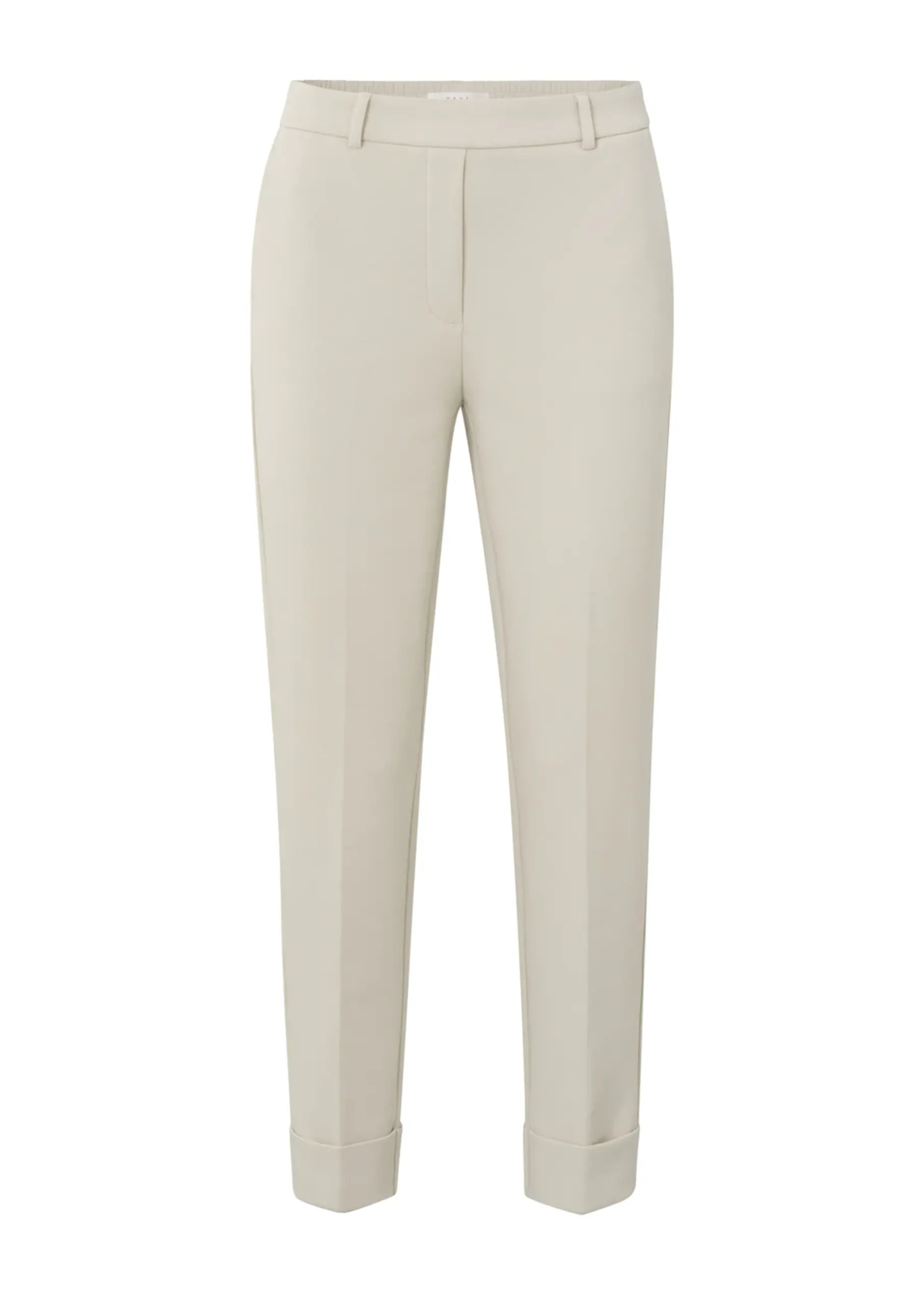 YAYA YAYA - Cotton Scuba Straight Trousers