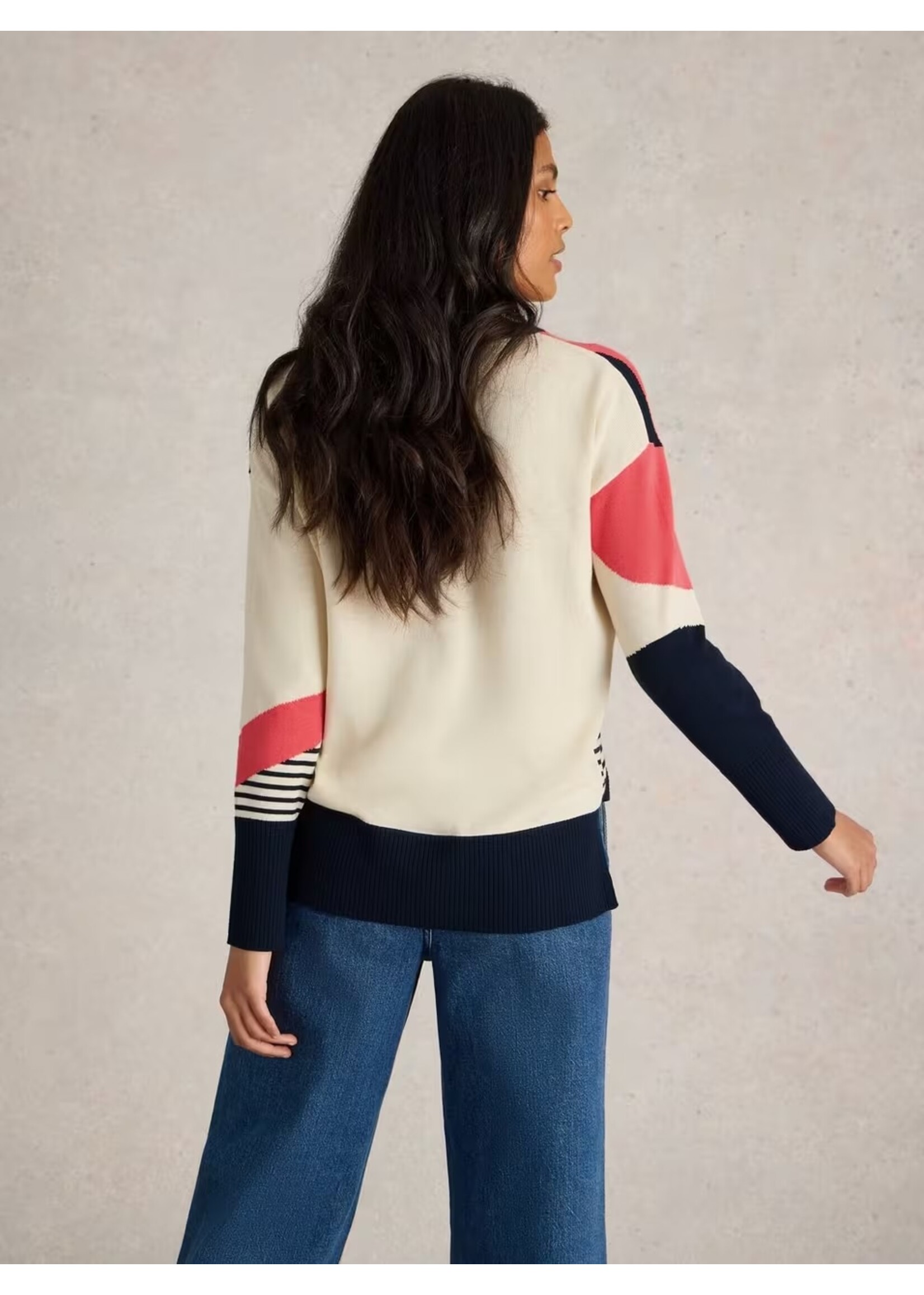 White Stuff Femme White Stuff - Olive Abstract Jumper