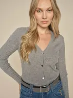 Mos Mosh Mos Mosh - Relena Rib V-Neck Cardigan