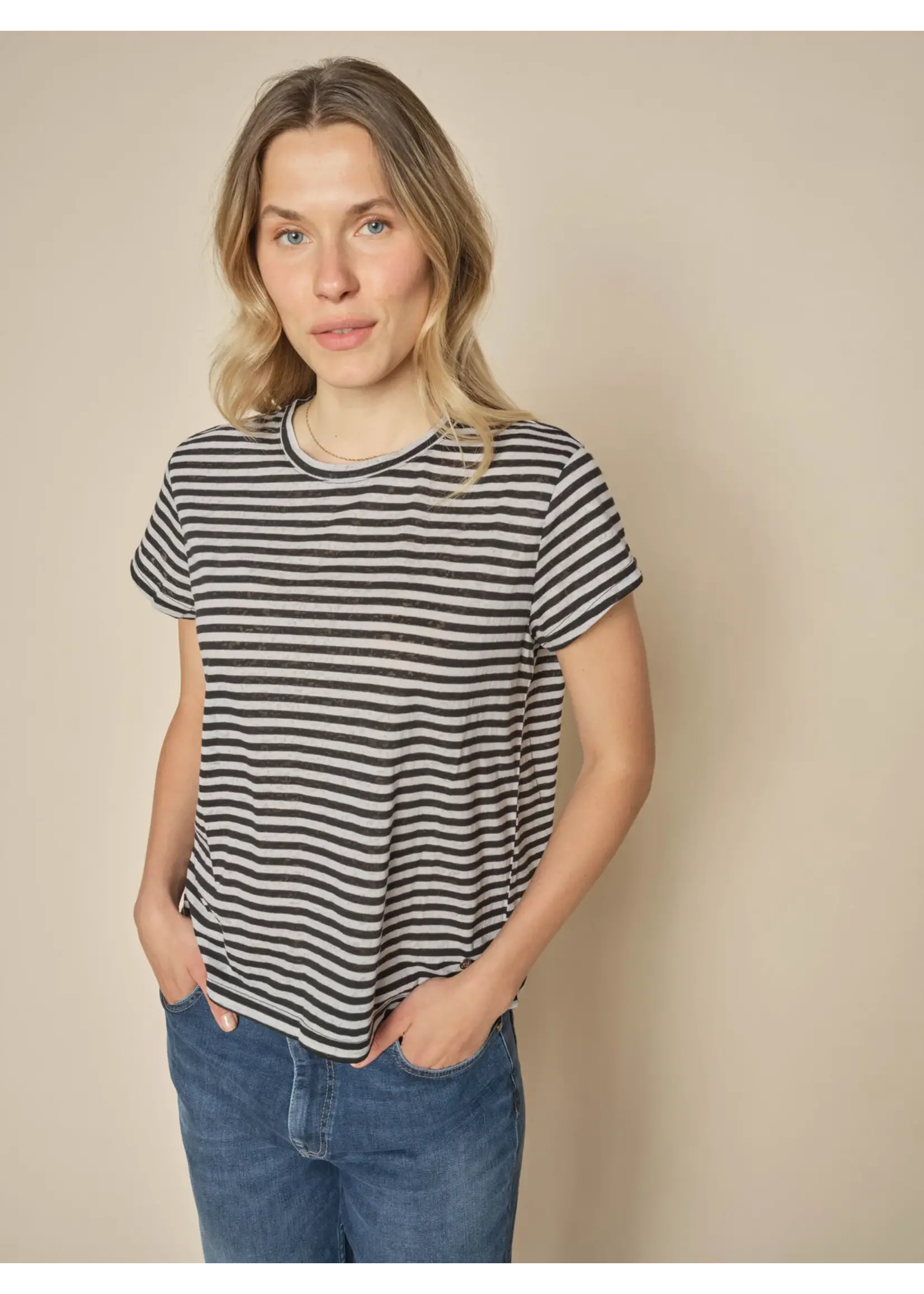 Mos Mosh Mos Mosh - Nan O-SS Stripe Tee