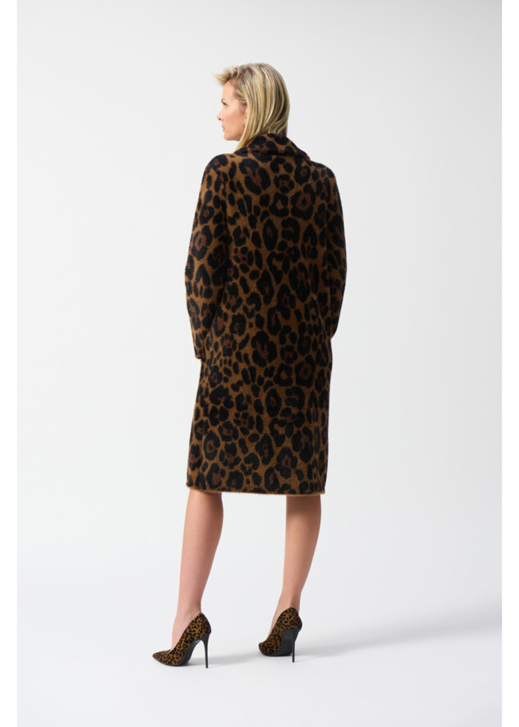 Joseph Ribkoff Joseph Ribkoff- Leopard Print Faux Fur Coat