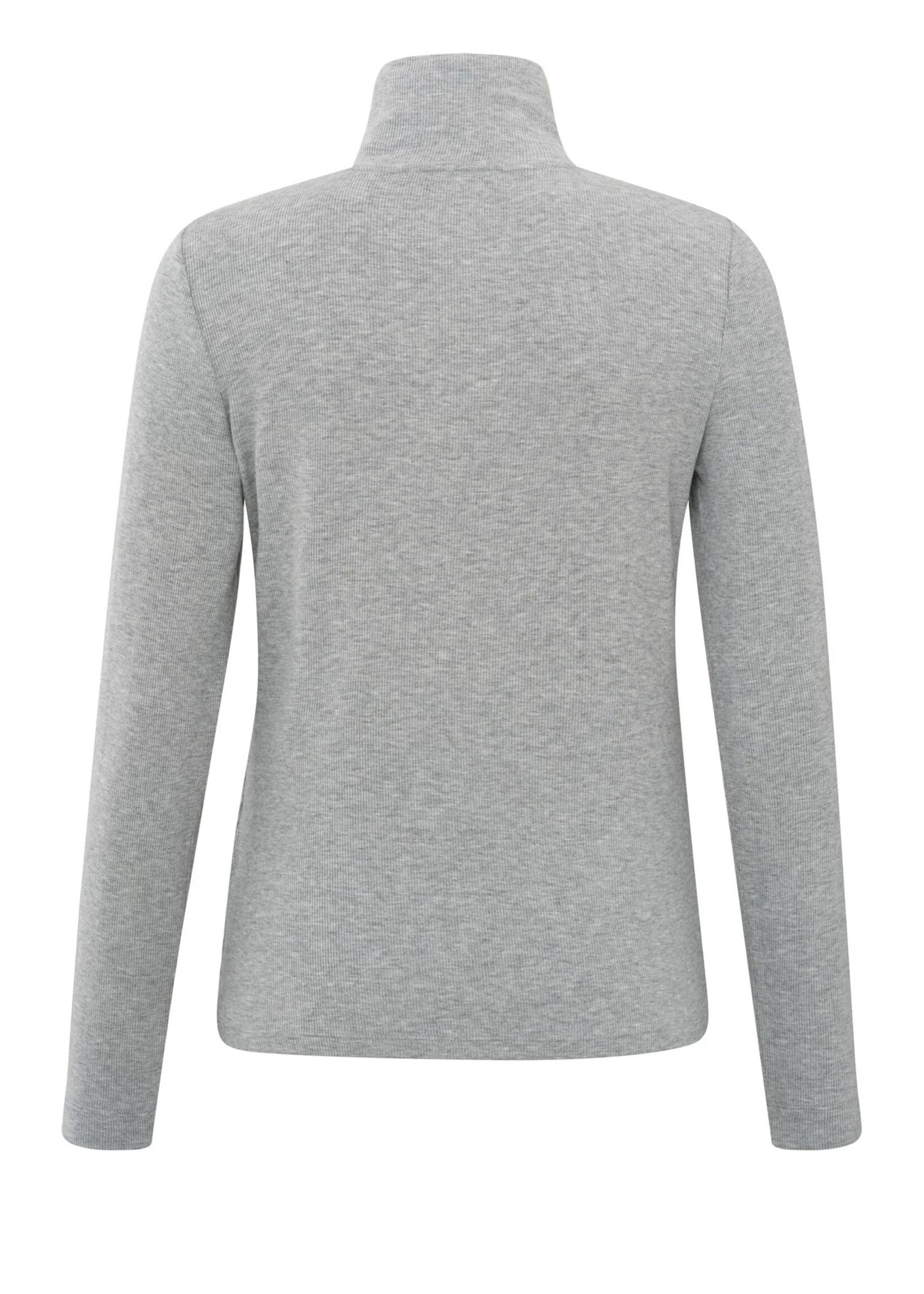 YAYA Yaya - Long Sleeve Top with Press Button Collar