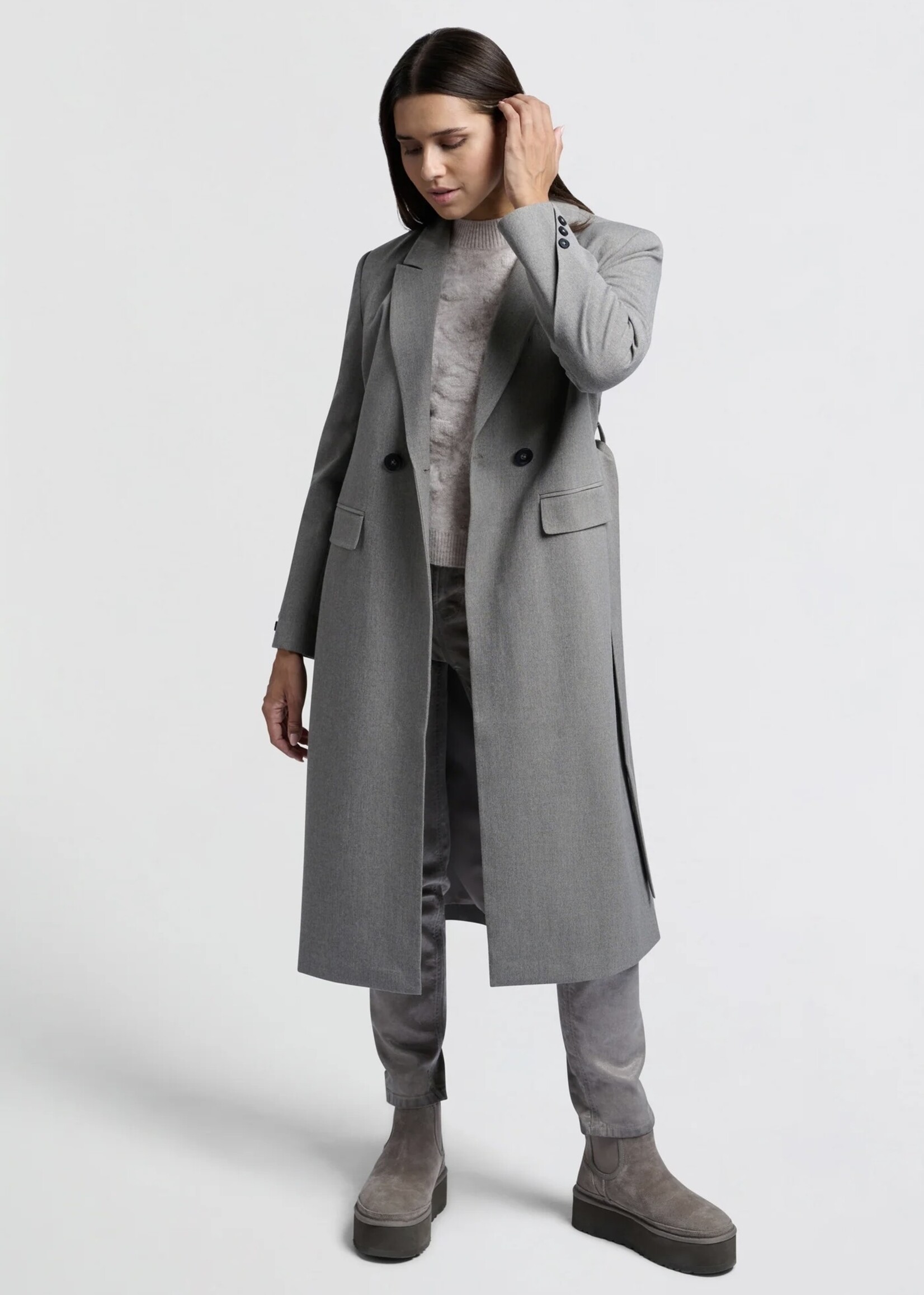 YAYA Yaya - Long Woven Blazer Jacket