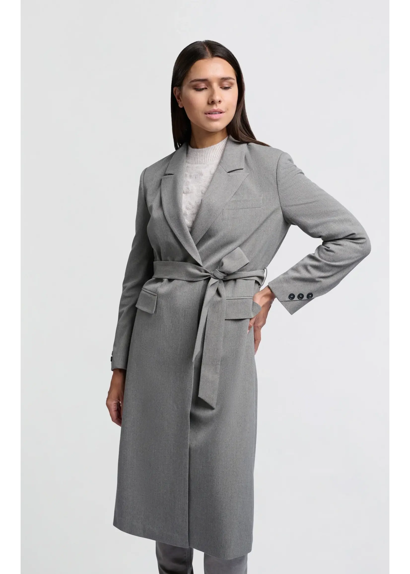 YAYA Yaya - Long Woven Blazer Jacket