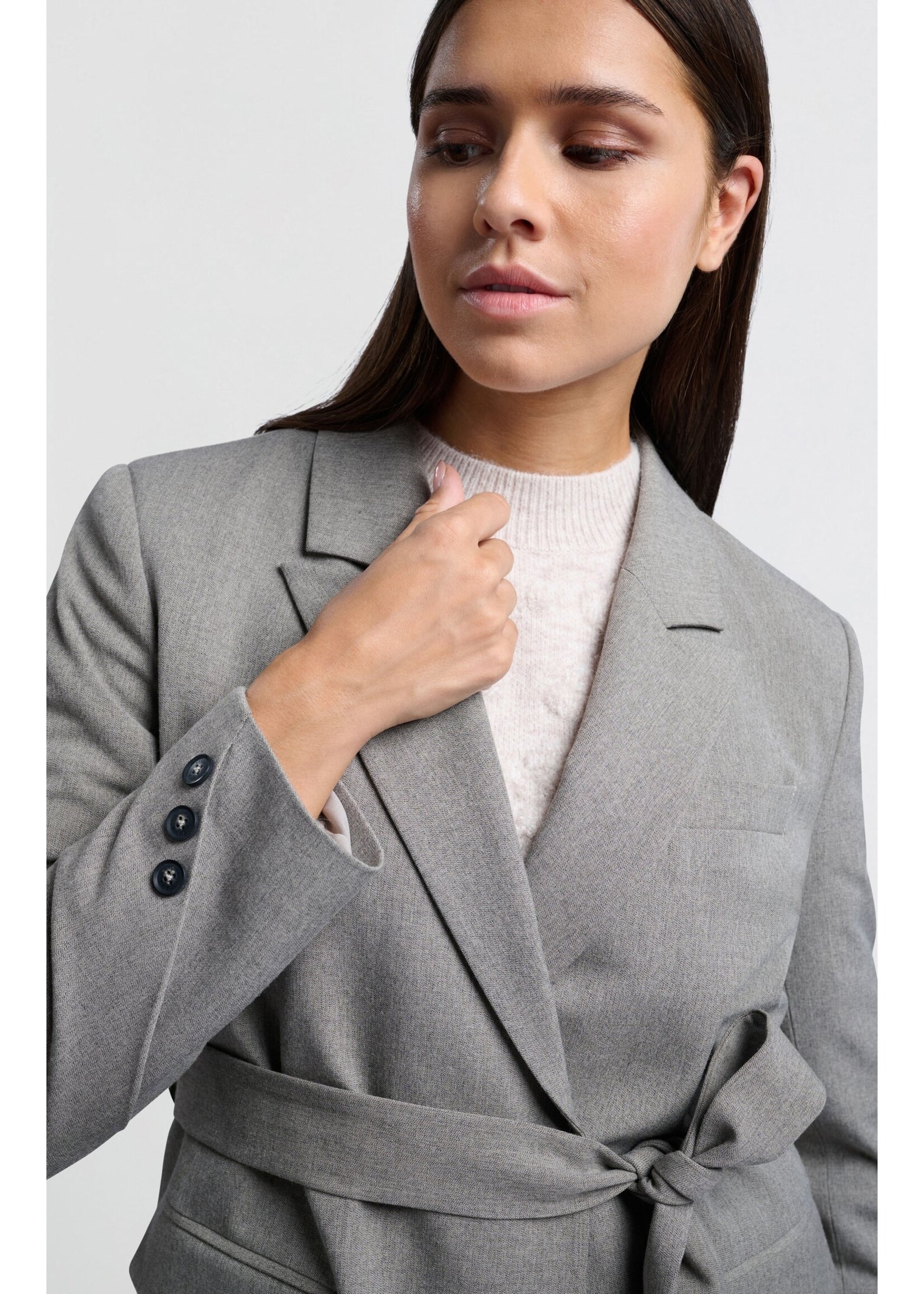 YAYA Yaya - Long Woven Blazer Jacket