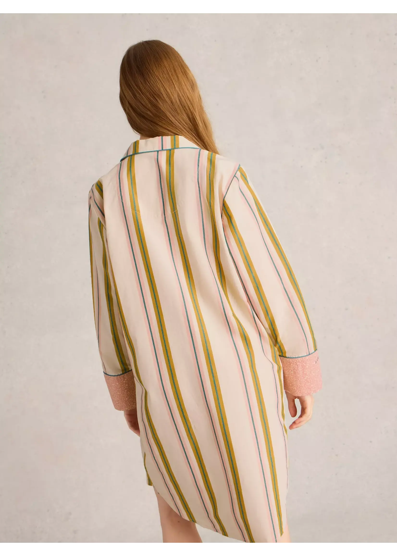 White Stuff Femme White Stuff - Nina Organic stripe nightie
