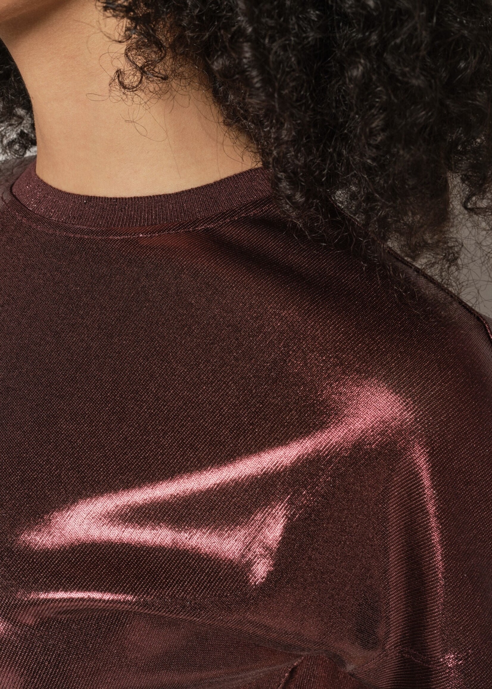 Mos Mosh Mos Mosh - Nivola O-neck Metallic Tee