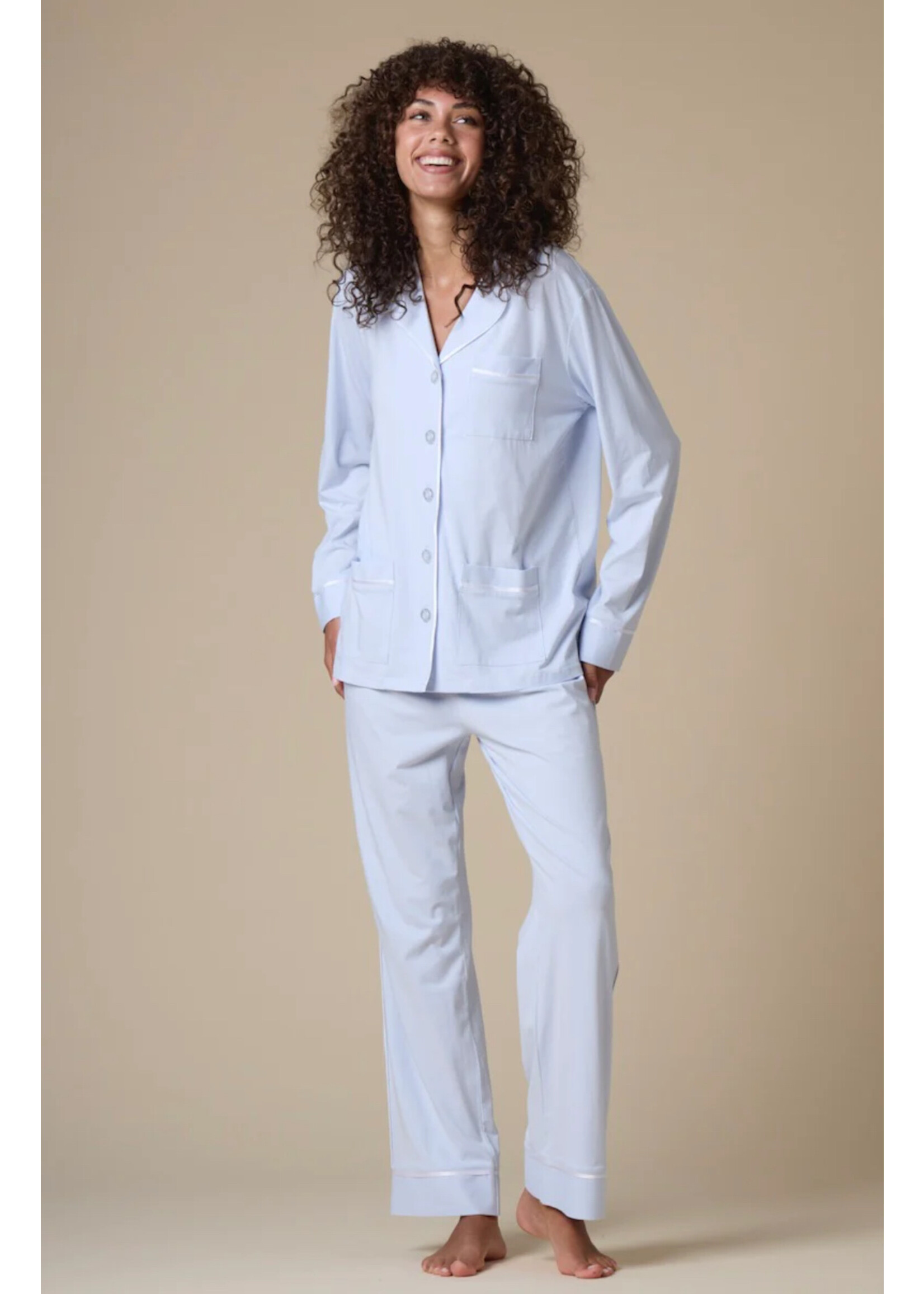 KIP Sleepwear Kip Sleepwear - Luxe Stretch Cotton Pyjama Set