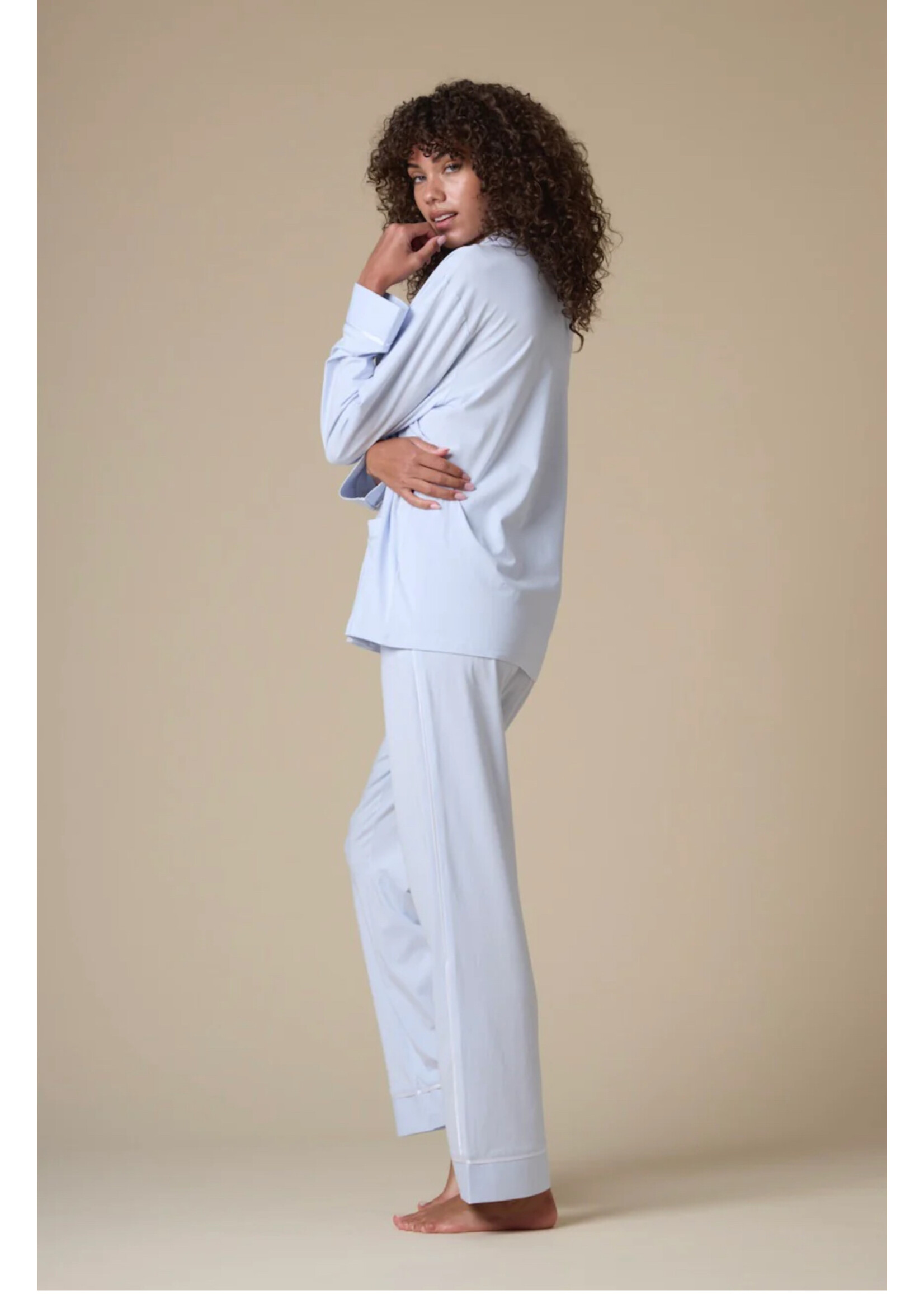 KIP Sleepwear Kip Sleepwear - Luxe Stretch Cotton Pyjama Set