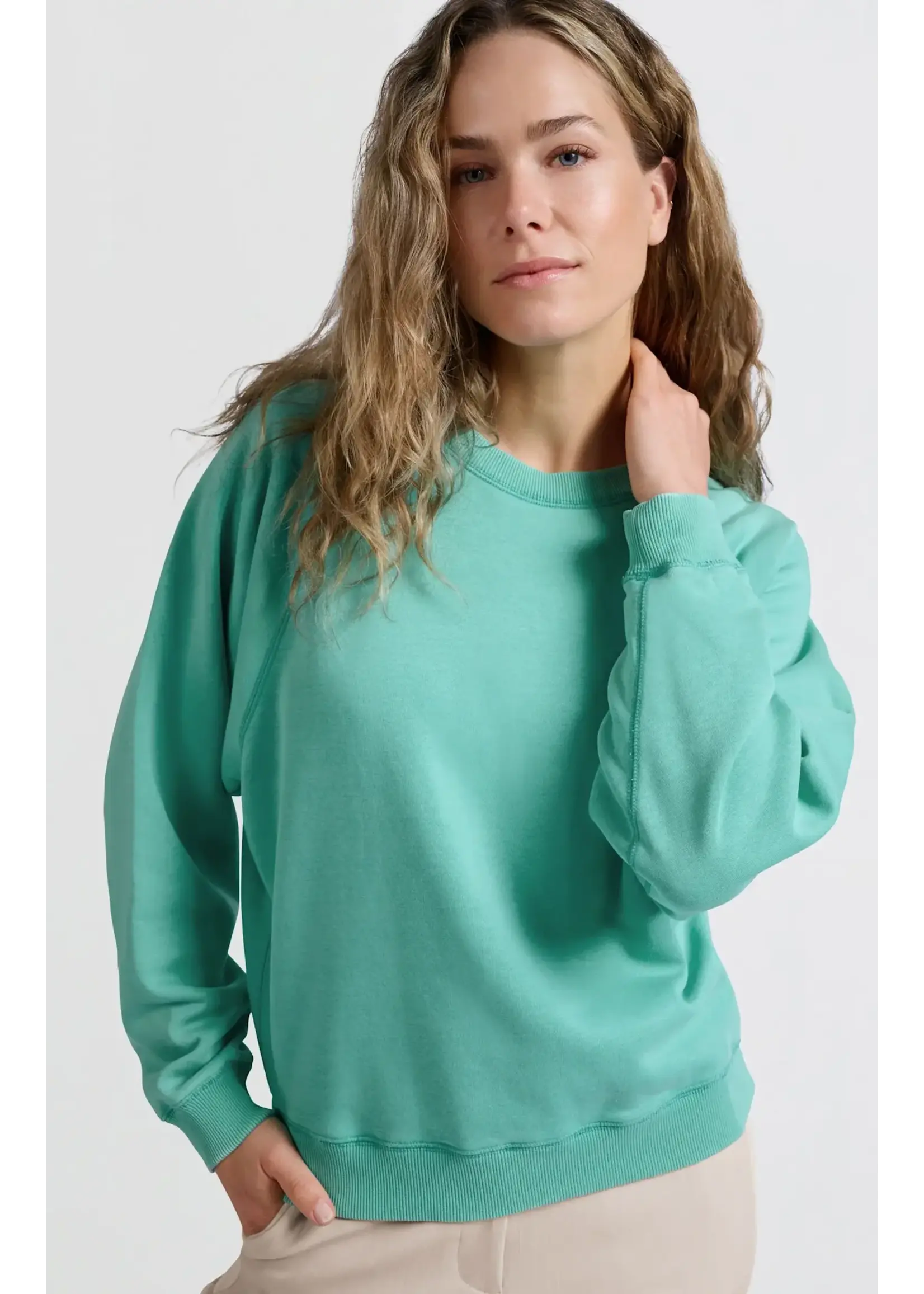 YAYA Yaya - Raglan Sweatshirt | Pool Blue