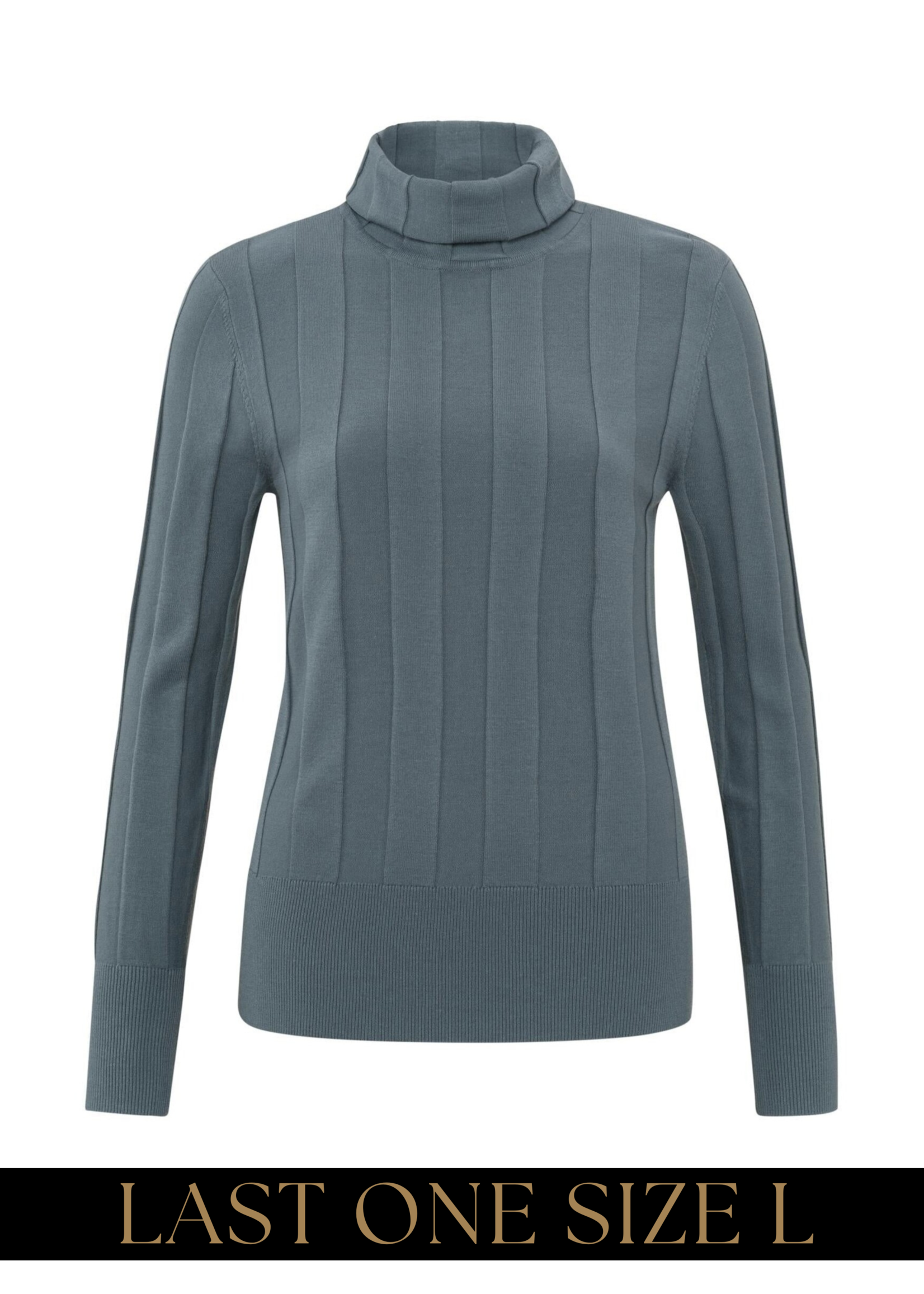 YAYA YAYA - Rib high neckline sweater