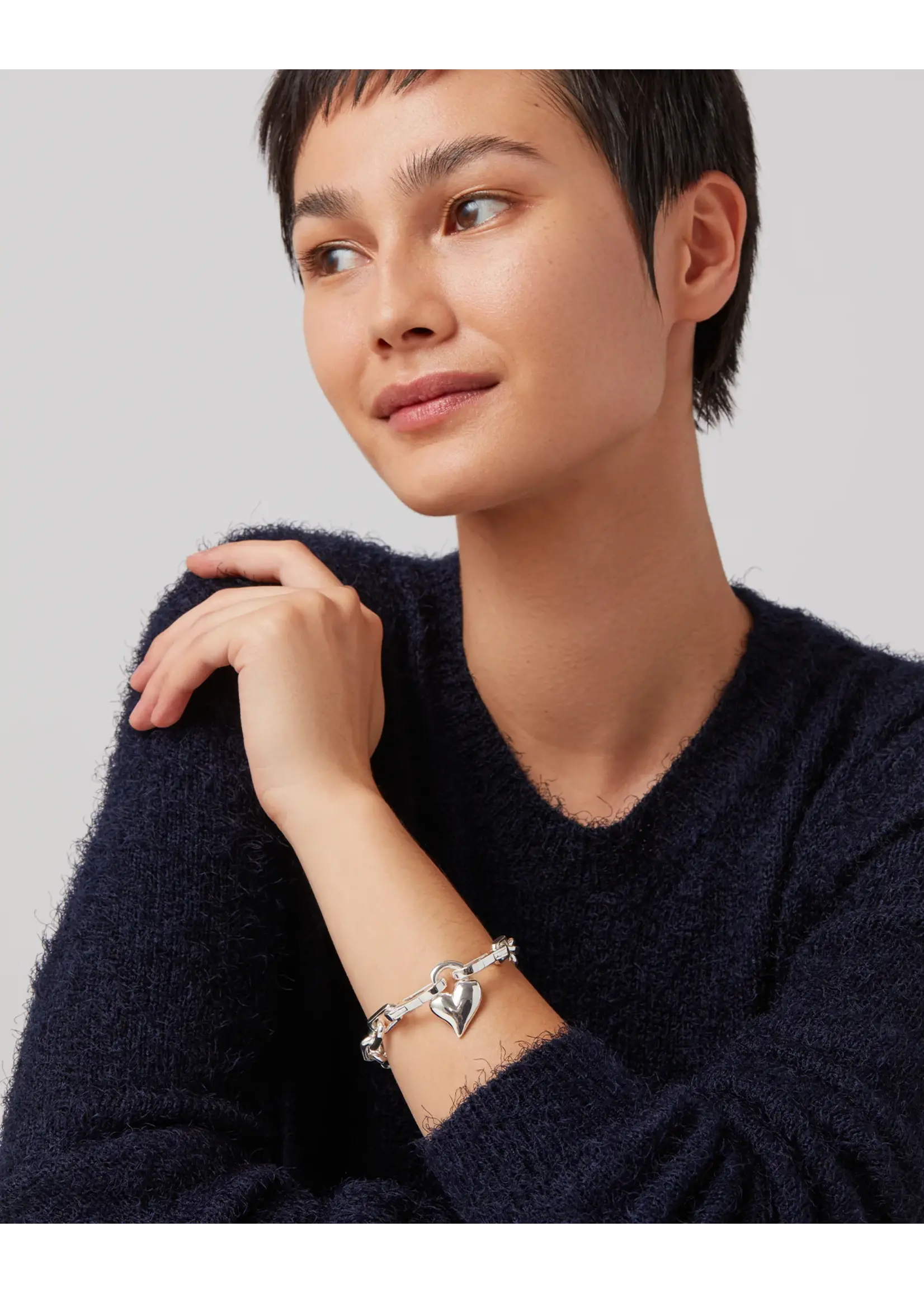 Jenny Bird Jenny Bird - Padlock Heart Chain Bracelet
