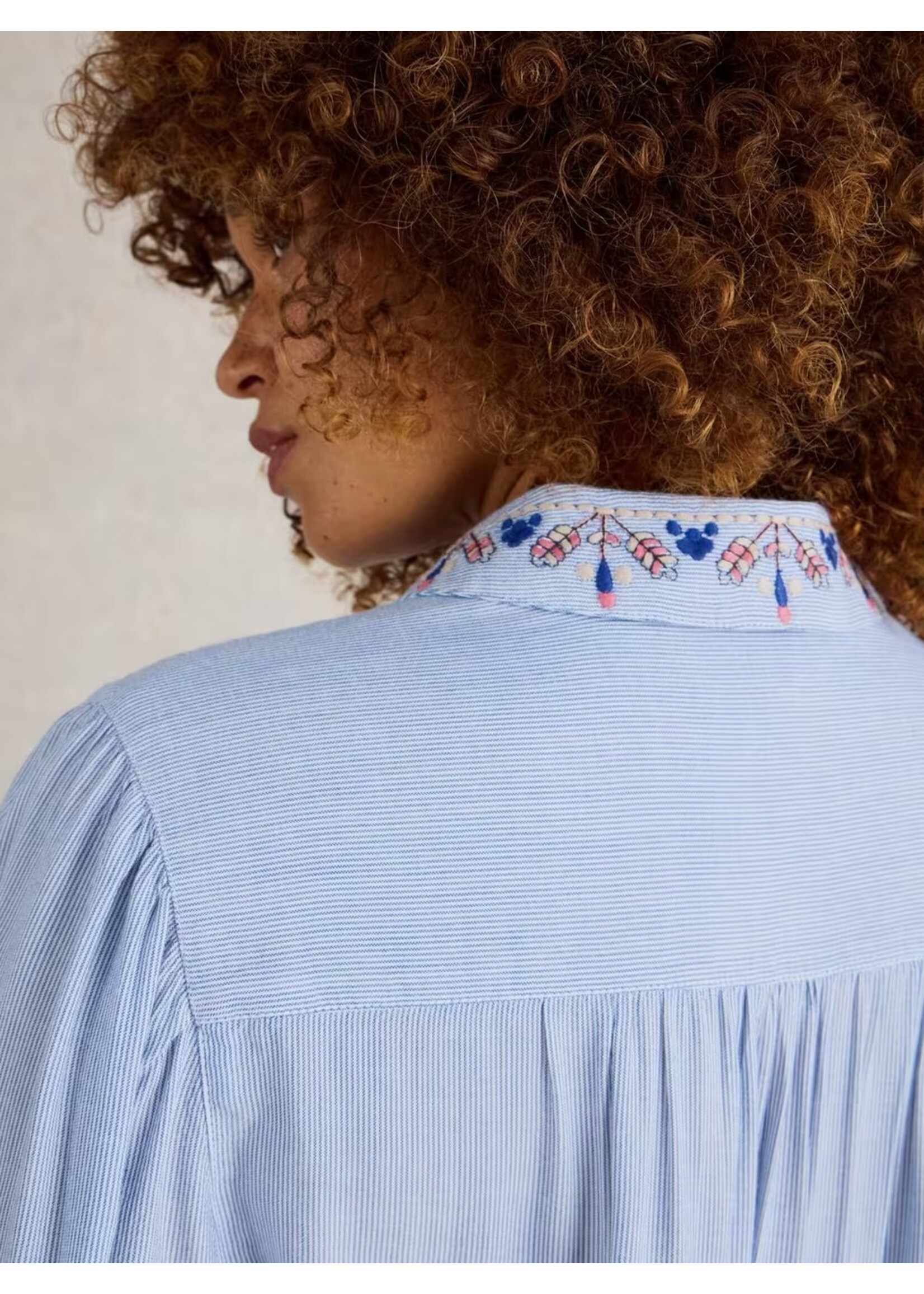 White Stuff Femme White Stuff - Geri Embroidered Shirt