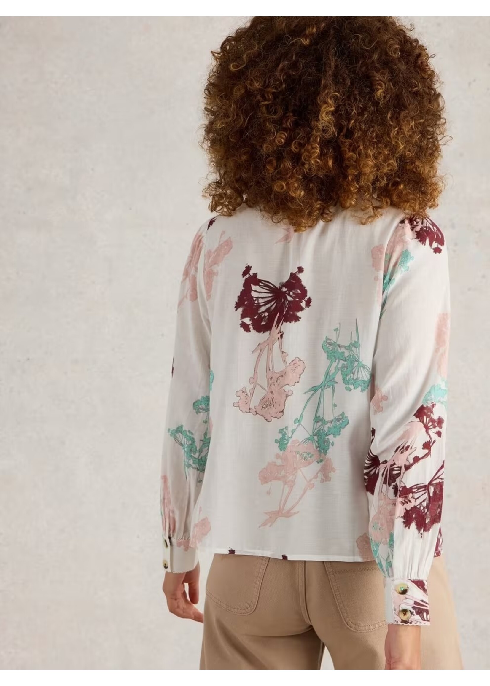 White Stuff Femme White Stuff - Pauline Frill Neck Top
