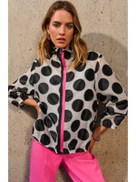 Joseph Ribkoff Joseph Ribkoff - Polka-Dot Relaxed Fit Jacket | 251123