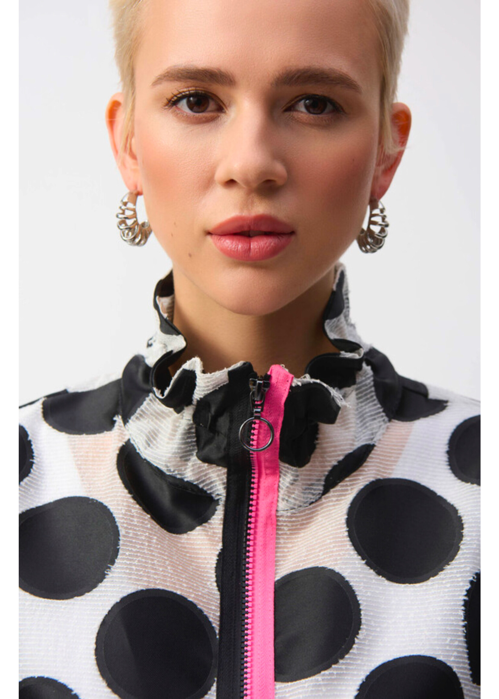 Joseph Ribkoff Joseph Ribkoff - Polka-Dot Relaxed Fit Jacket | 251123