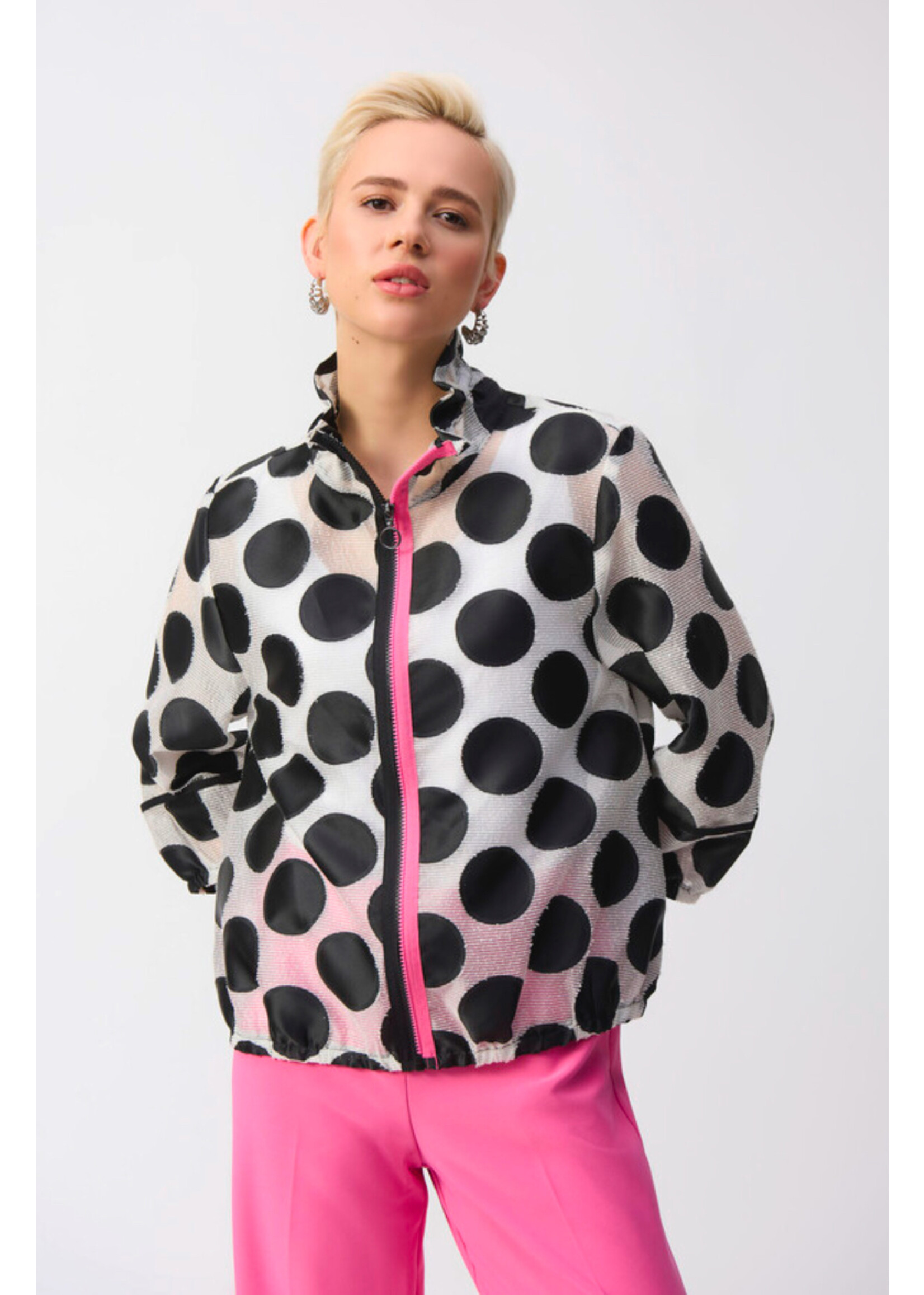 Joseph Ribkoff Joseph Ribkoff - Polka-Dot Relaxed Fit Jacket | 251123