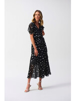 Joseph Ribkoff Joseph Ribkoff - V-Neck Polka Dot Midi Dress | 251907