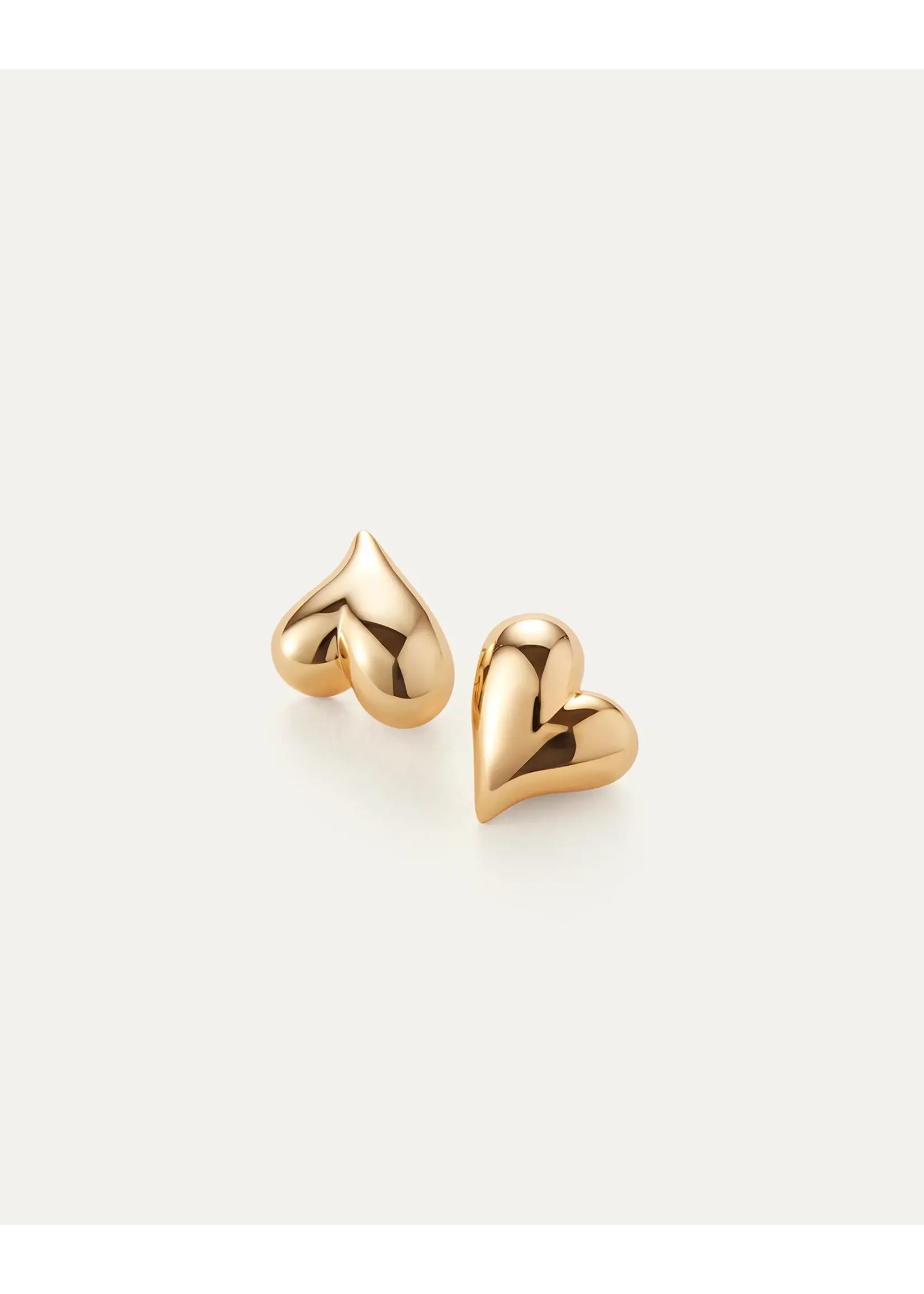 Jenny Bird Jenny Bird - Art Heart Button Earrings