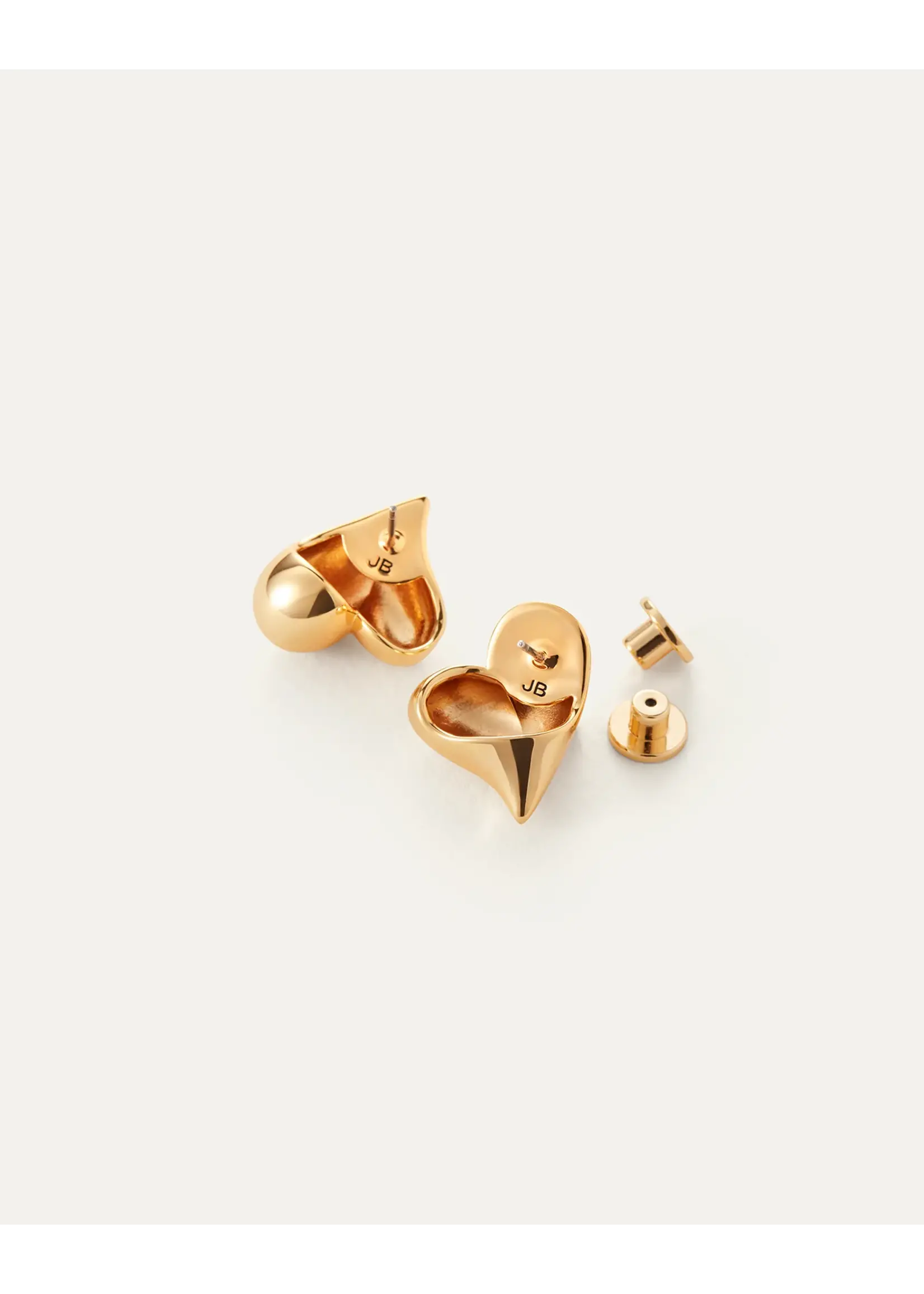 Jenny Bird Jenny Bird - Art Heart Button Earrings