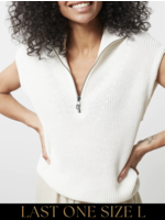 YAYA Yaya - Sleeveless Sweater with collar and zipper