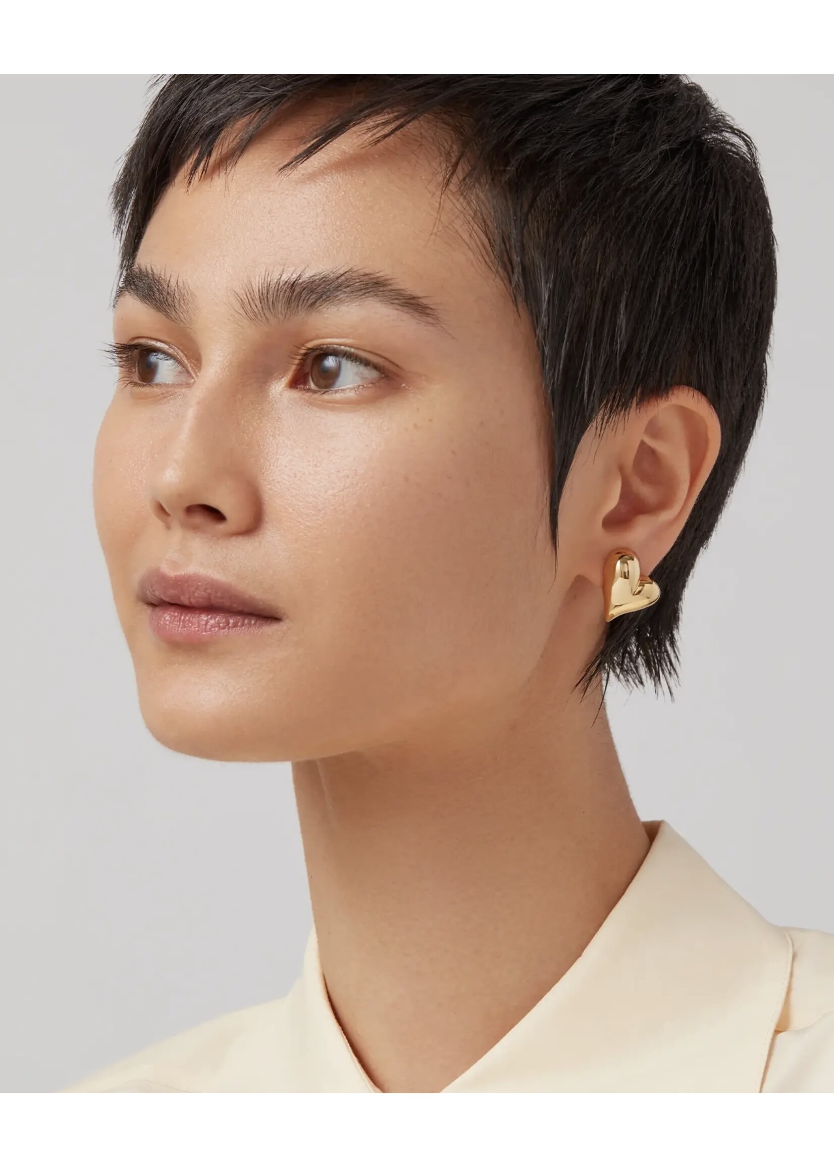 Jenny Bird Jenny Bird - Art Heart Button Earrings