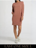 YAYA Yaya - Soft Jersey Dress with pleats on shoulder
