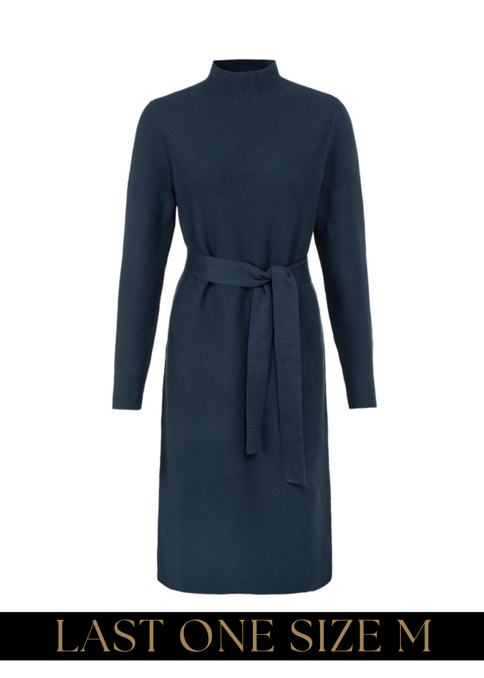 YAYA YAYA - Knitted dress with stand up collar