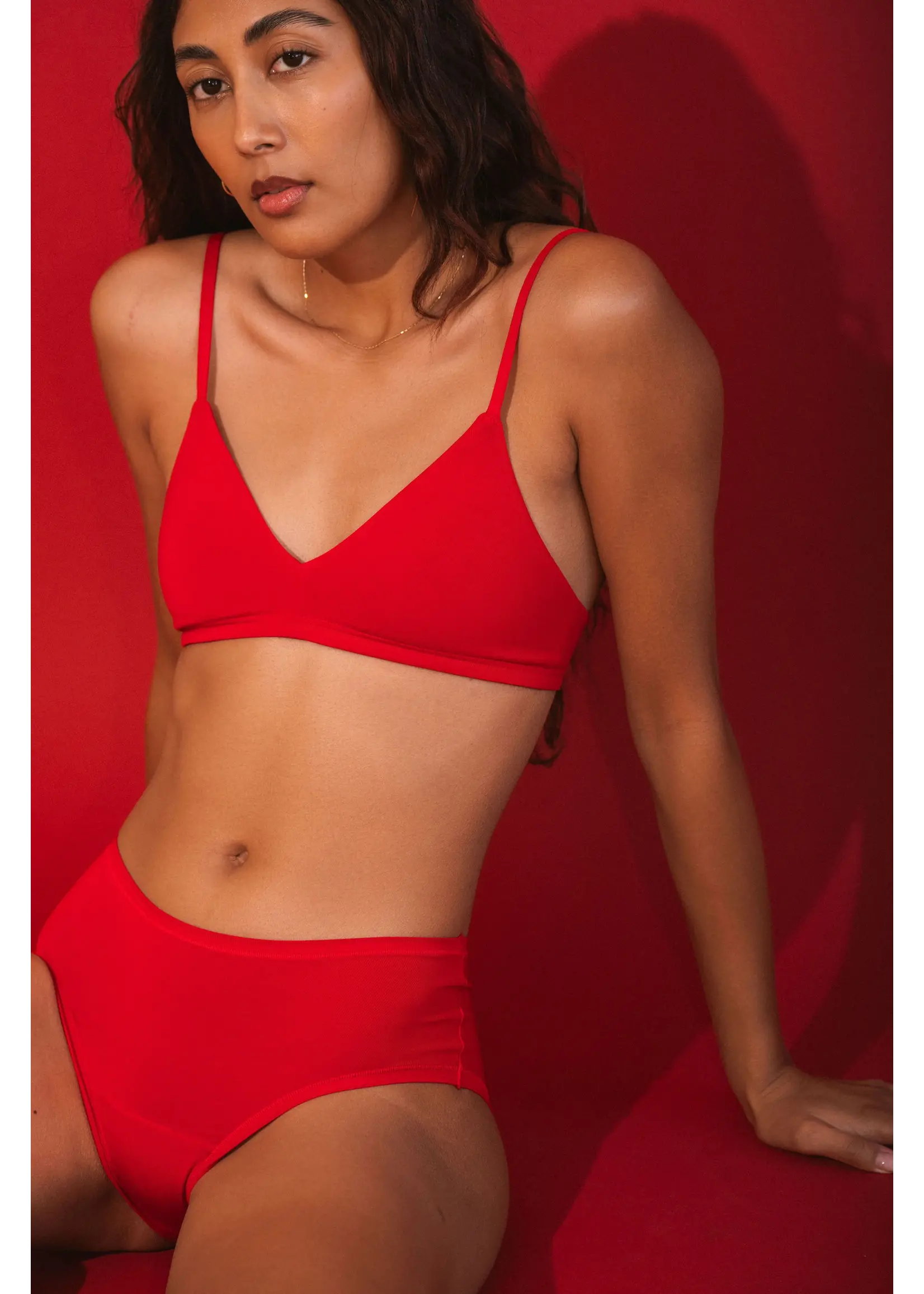 Huha Huha Mineral Undies - Triangle Bra Red