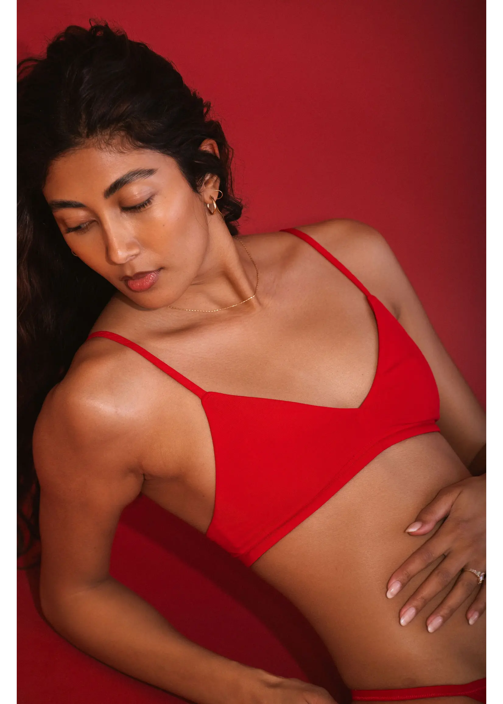 Huha Huha - Triangle Bra Red
