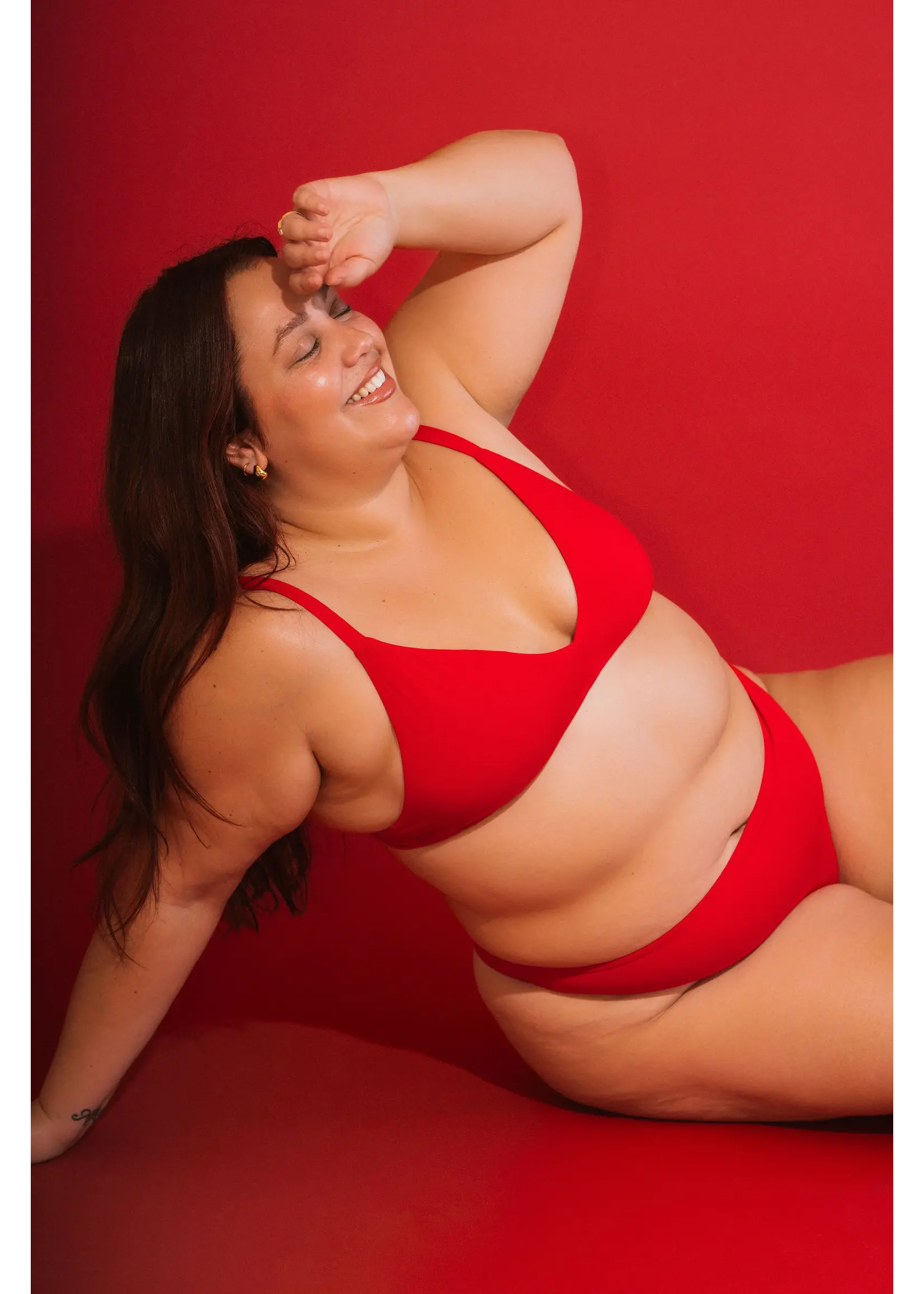 Huha Huha - Triangle Bra Red