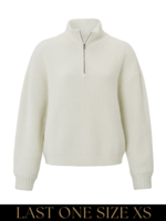 YAYA Yaya - Sweater with Collar and Zipper