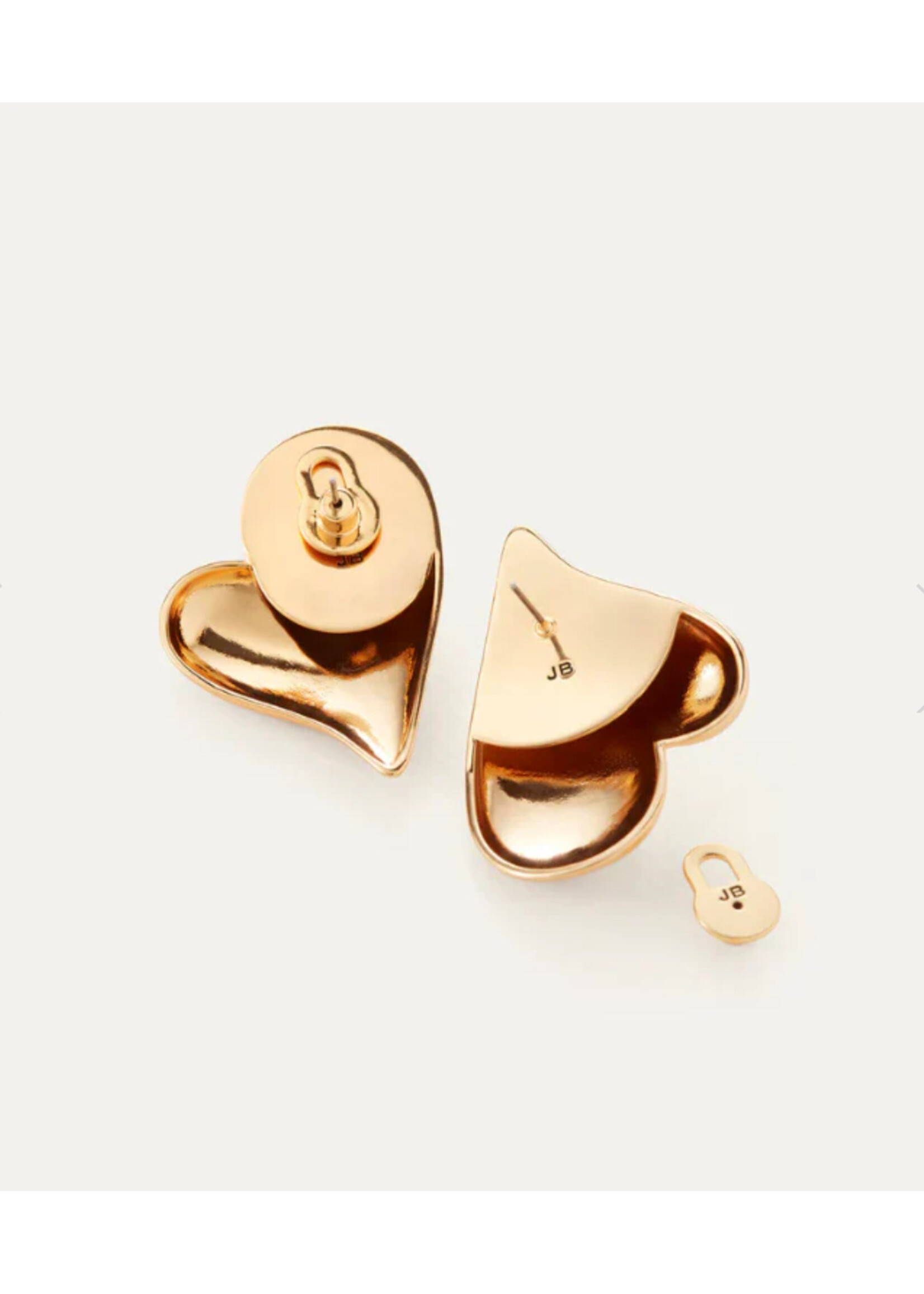 Jenny Bird Jenny Bird - Mega Art Heart Button Earrings