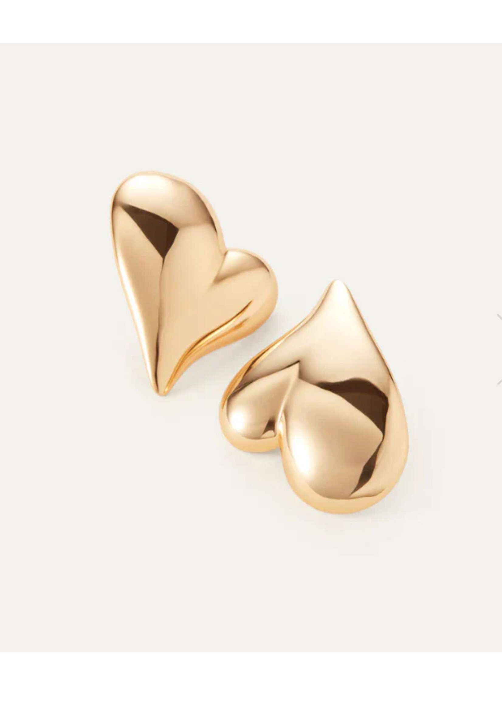 Jenny Bird Jenny Bird - Mega Art Heart Button Earrings