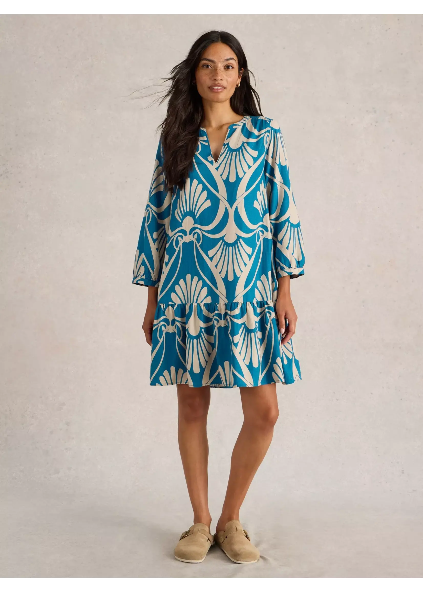 White Stuff Femme White Stuff - Otto Linen Blend Dress