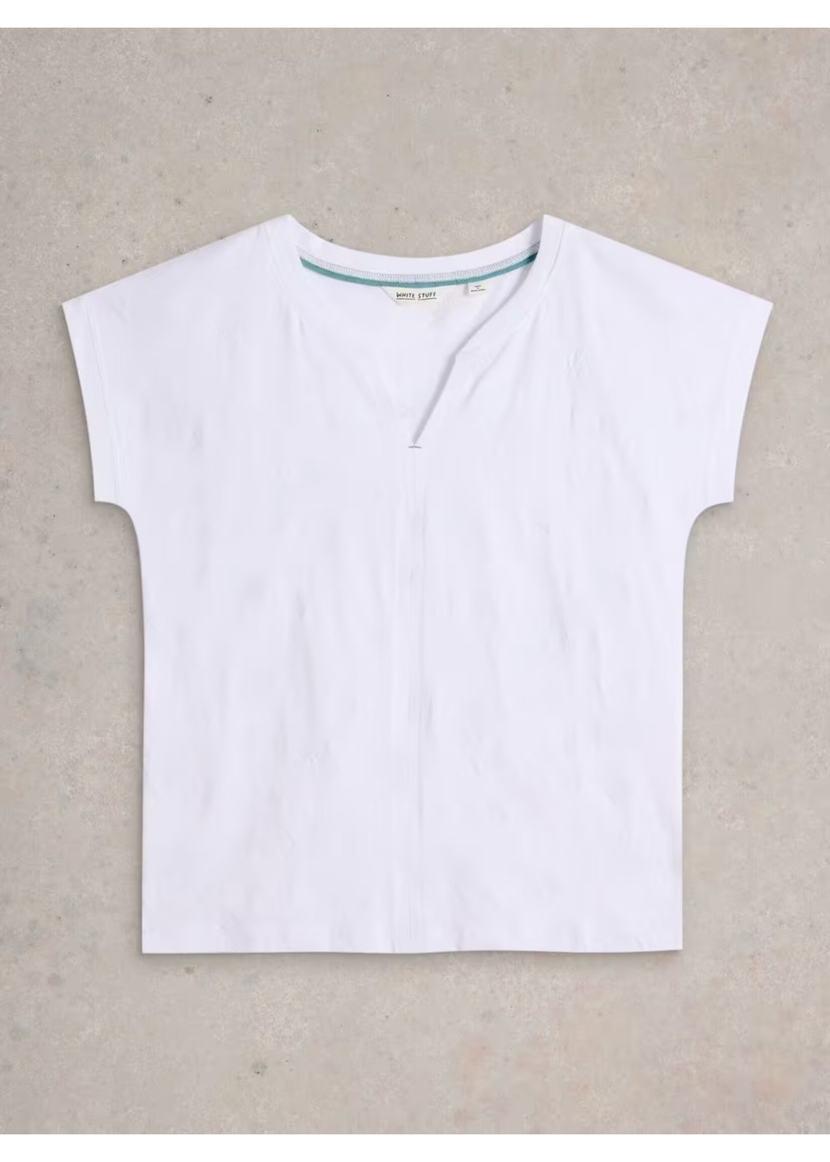 White Stuff Femme White Stuff - Nelly Notch Embroidered Tee