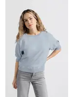 YAYA Yaya - Sweater with Round Neck and half long raglan sleeves