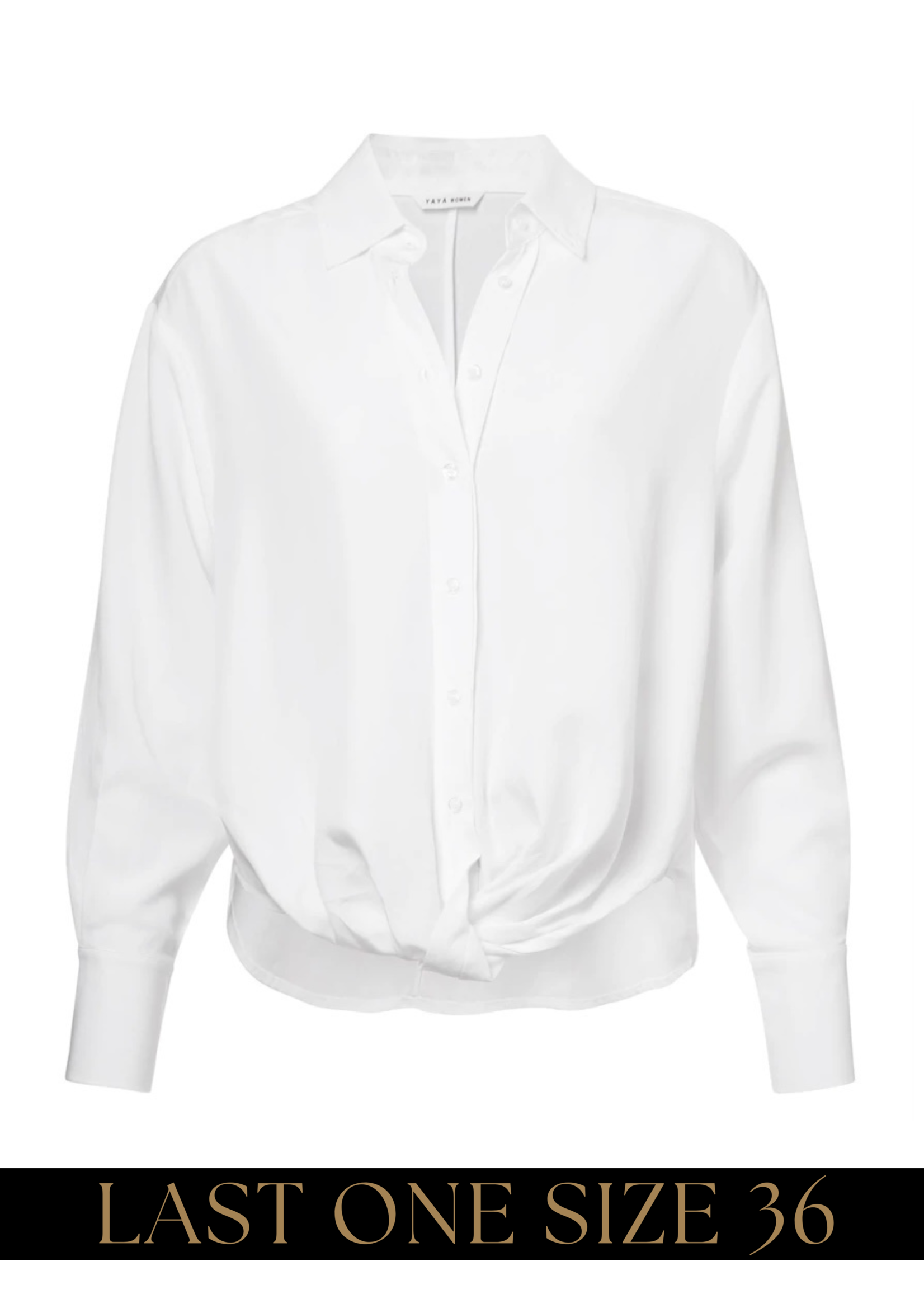 YAYA Yaya - Button up Blouse in Linen Blend