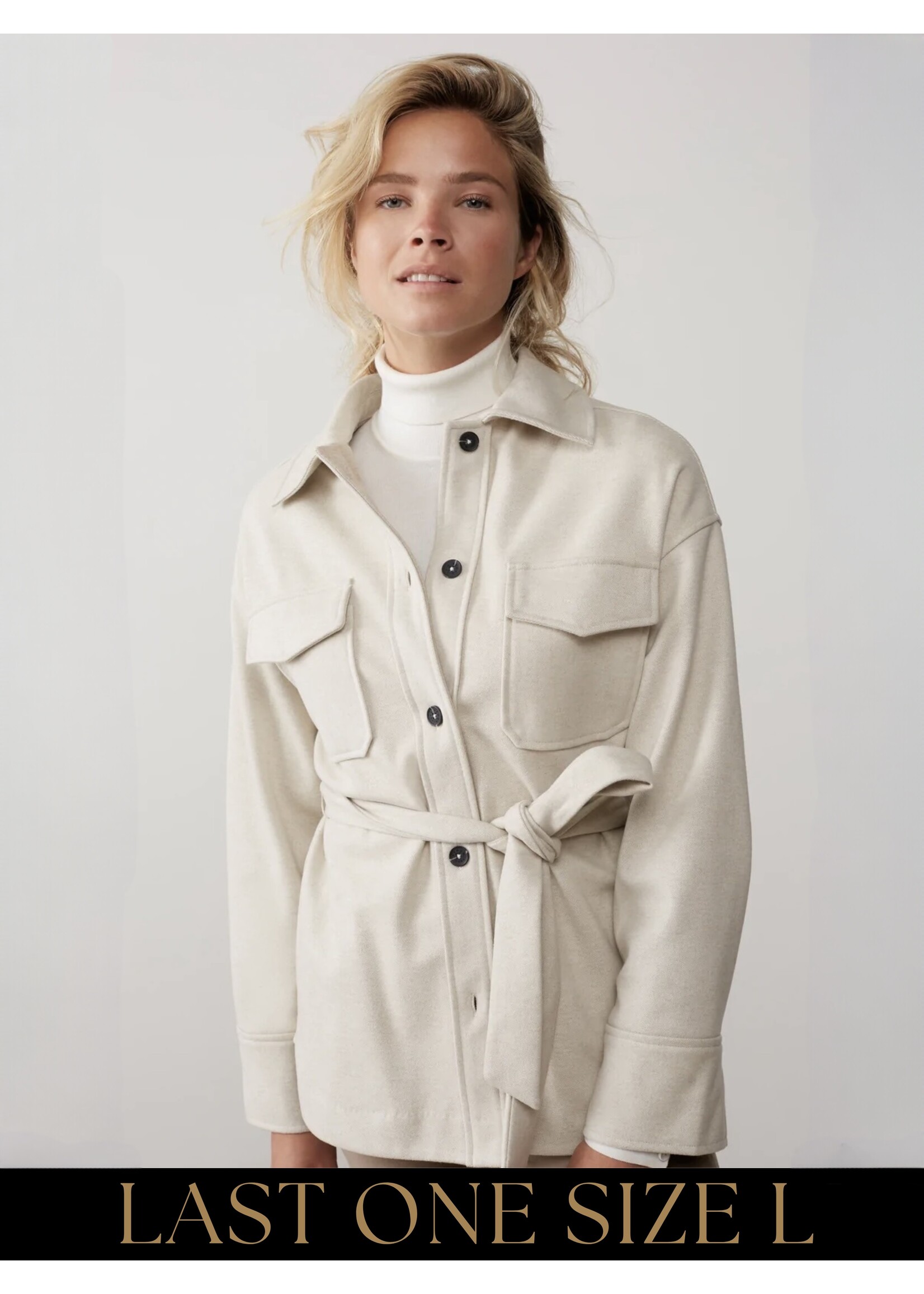 YAYA Yaya - Soft shirt jacket in viscose mix