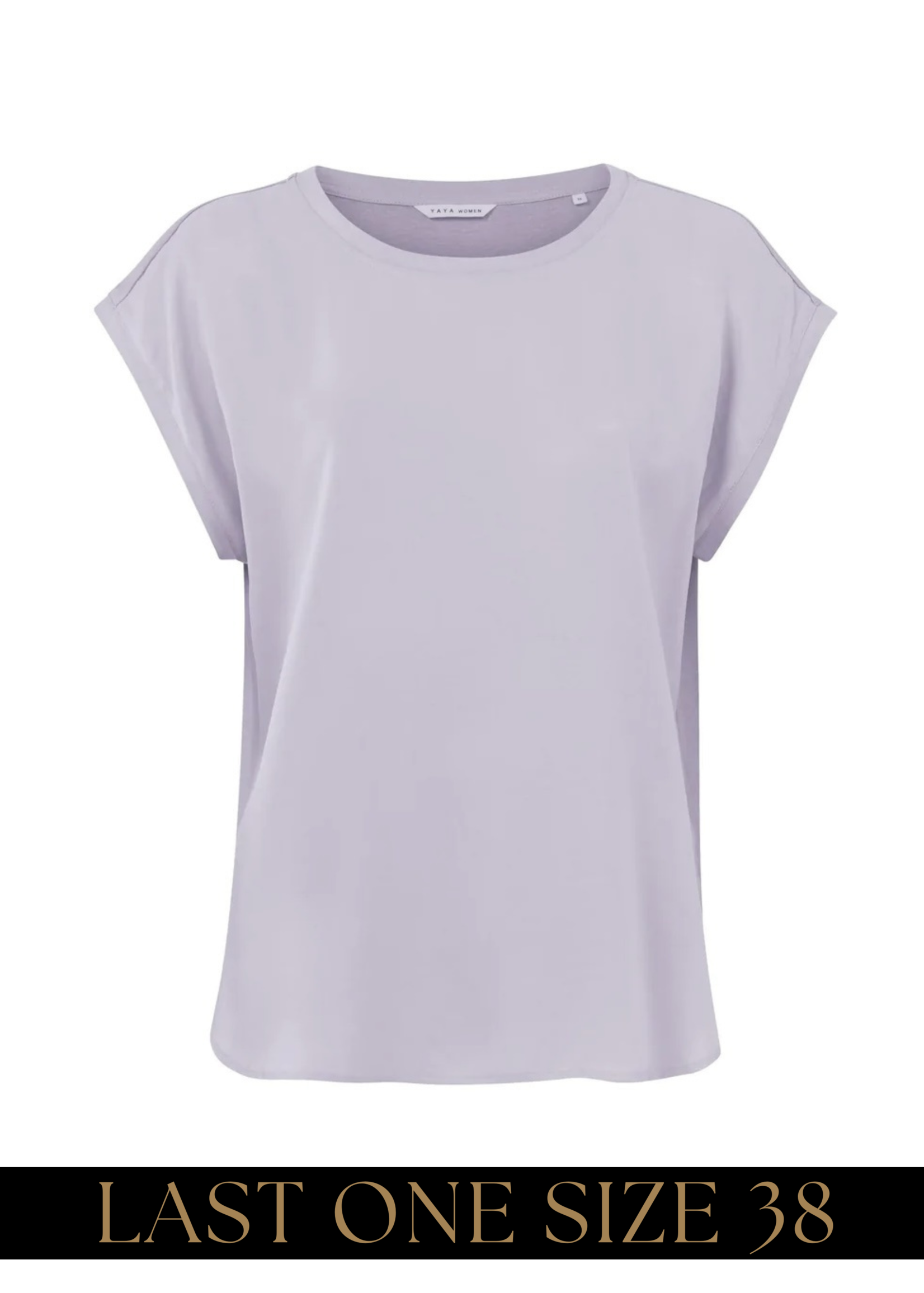 YAYA Yaya - Fabric Mix top with Cap Sleeve