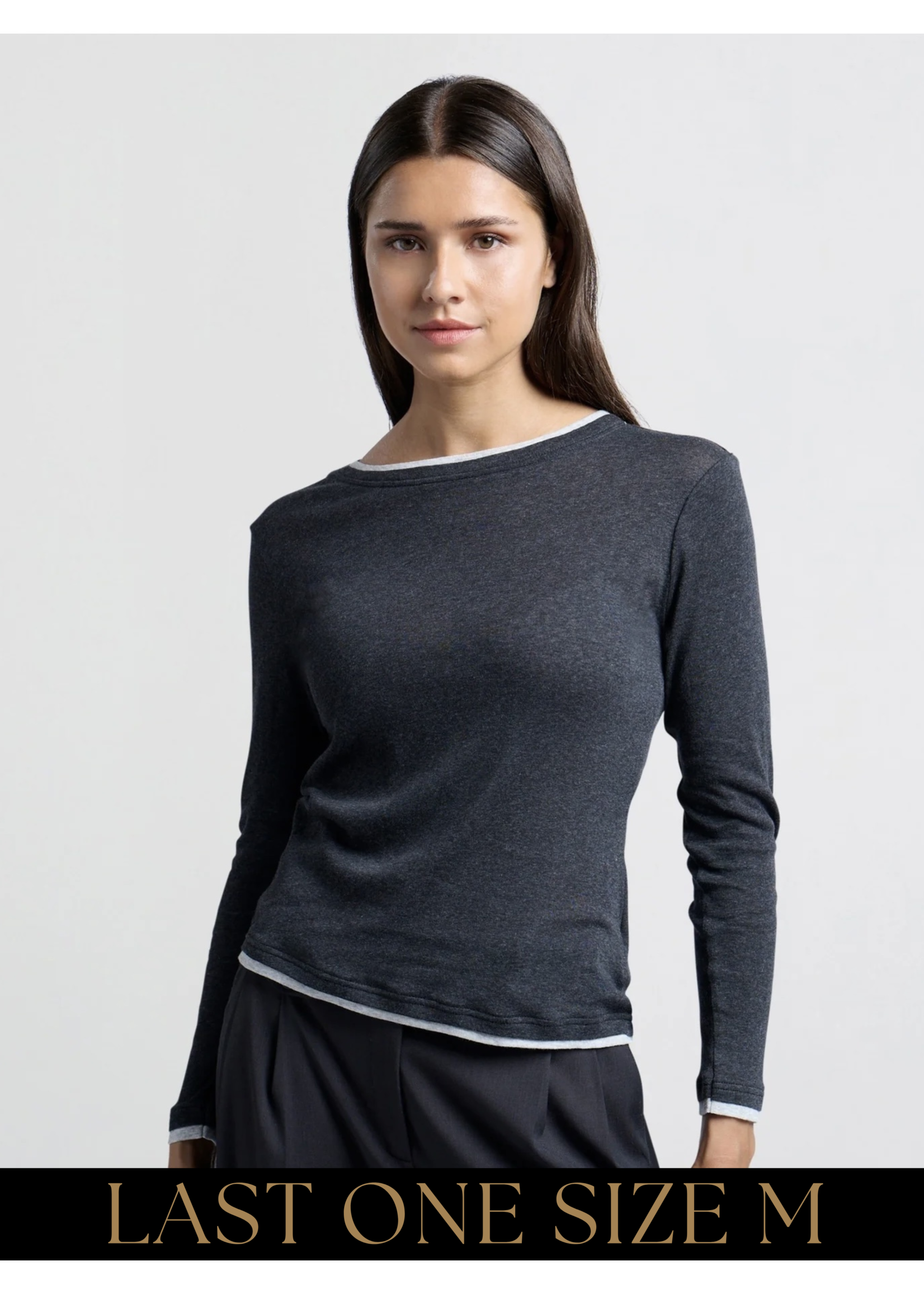 YAYA Yaya - Faux double layer long sleeve