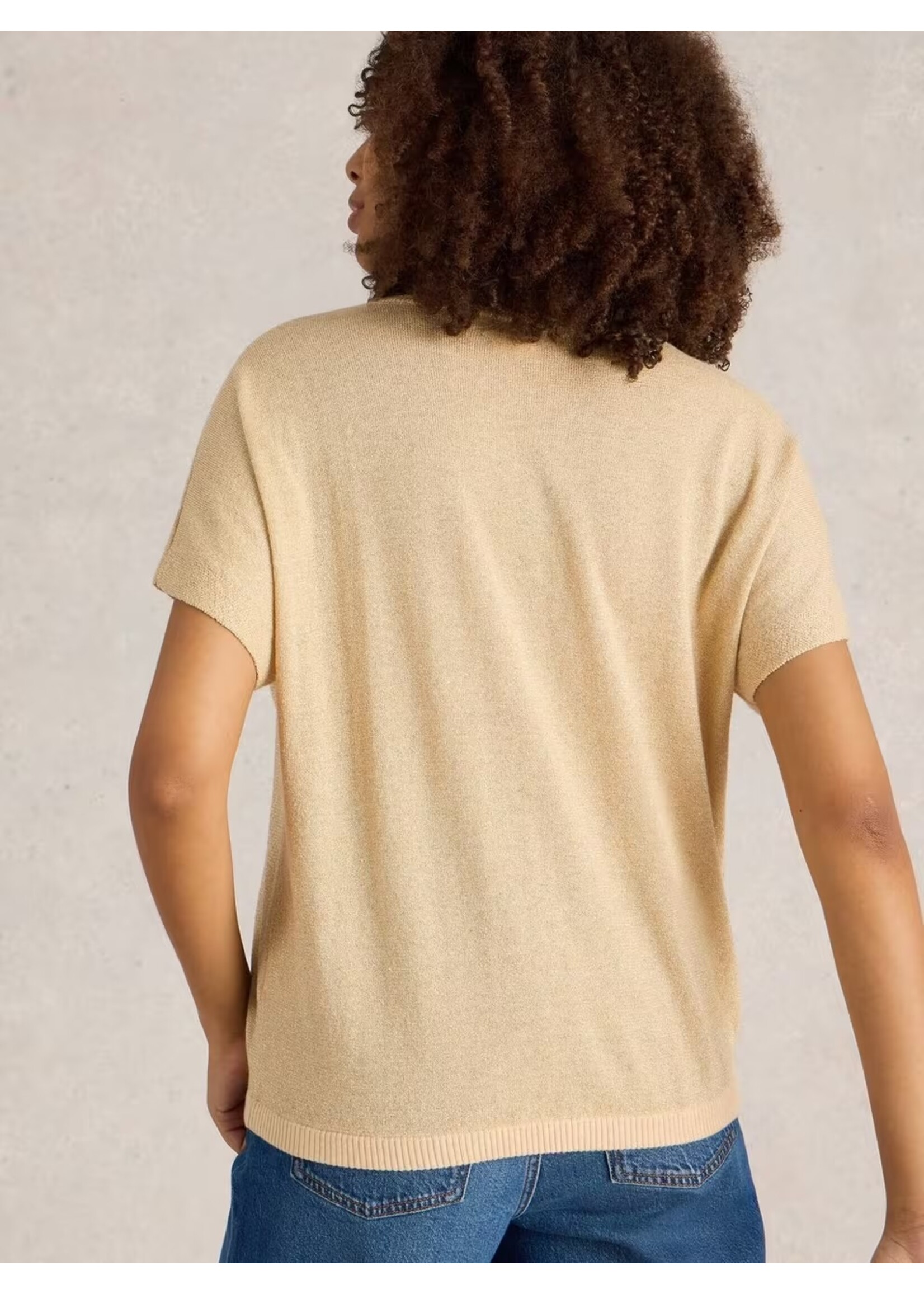 White Stuff Femme White Stuff - Lena Sparkle Knit Tee