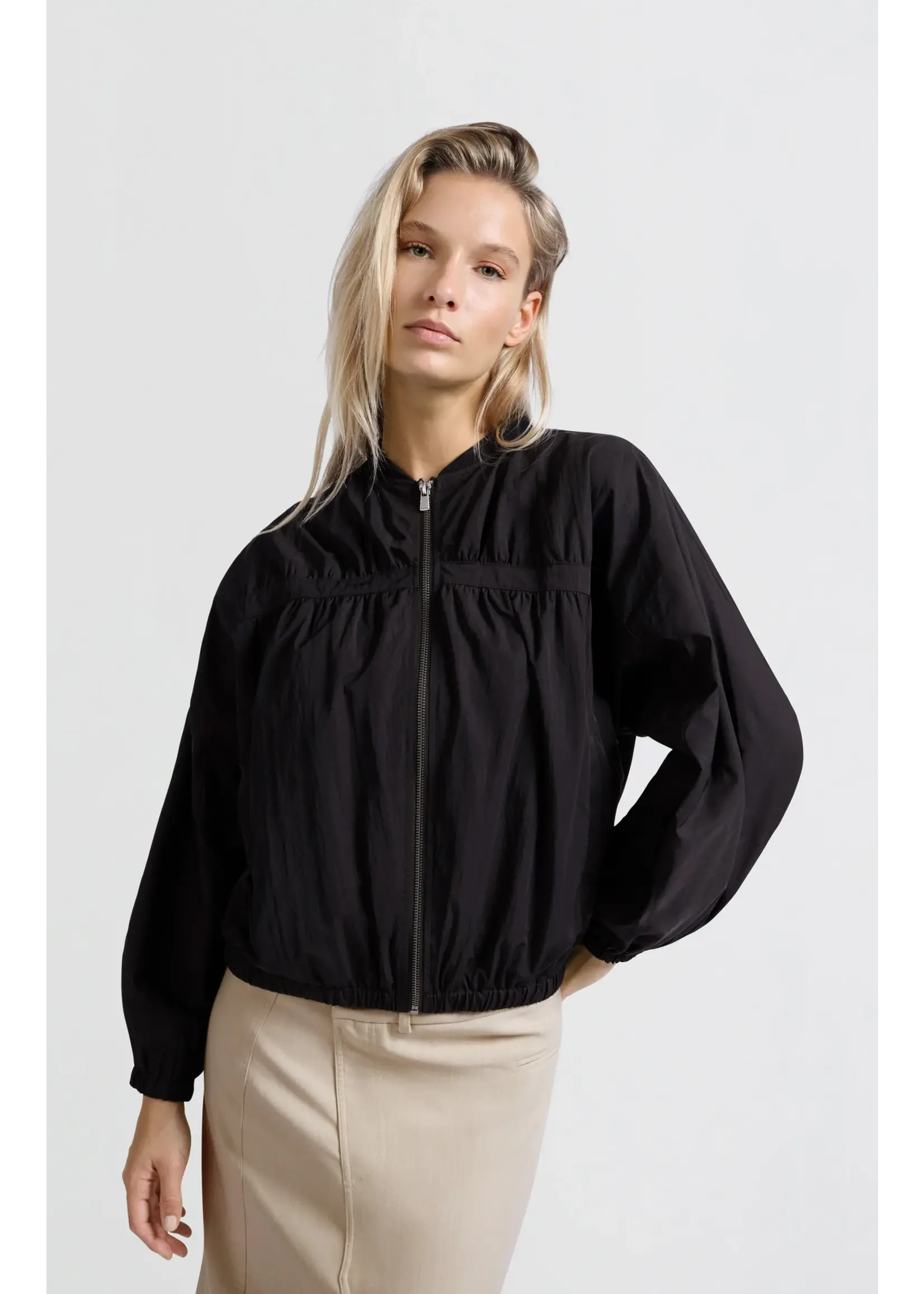 YAYA Yaya - Nylon Cropped Bomber