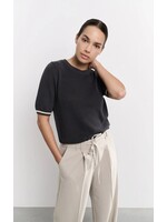 YAYA Yaya - Textured Short Sleeve Sweater