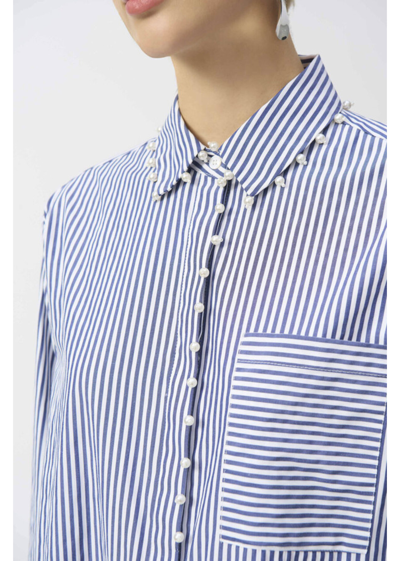 Joseph Ribkoff Joseph Ribkoff - Striped Casual Button Blouse Style 251942