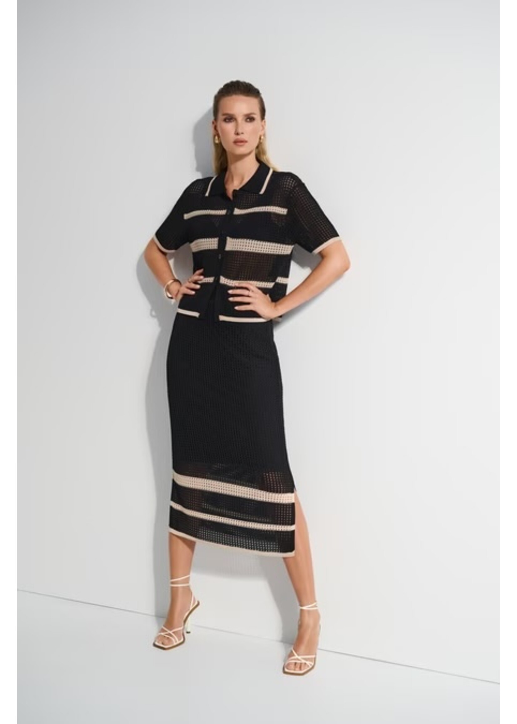 Joseph Ribkoff Joseph Ribkoff - Striped High-Waist Skirt Style 252923