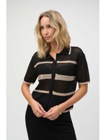 Joseph Ribkoff Joseph Ribkoff - Striped Cropped Casual Shirt Style 252924