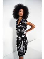 Joseph Ribkoff Joseph Ribkoff - Mini Shift Drawstring Dress Style 252025