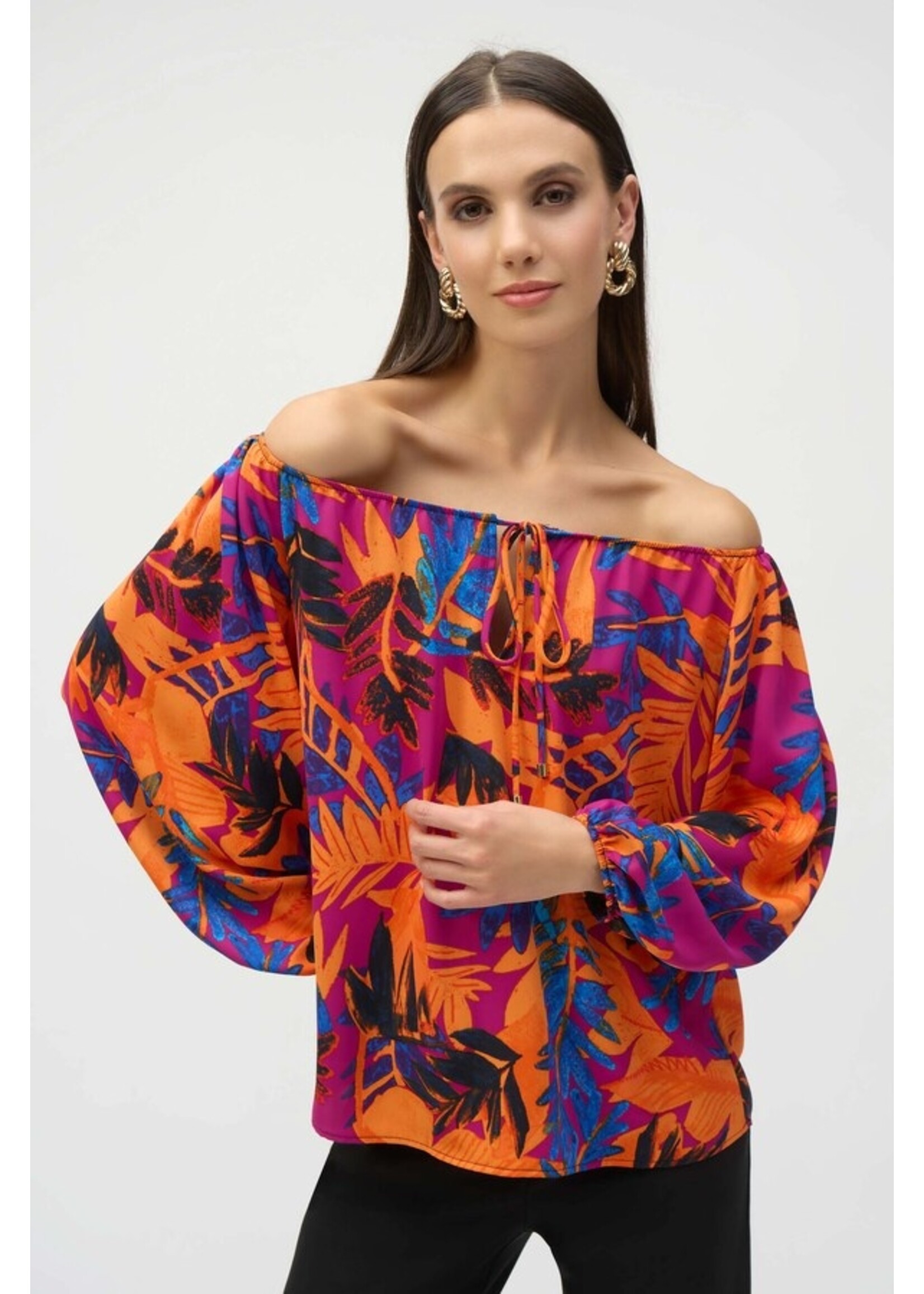 Joseph Ribkoff Joseph Ribkoff - Off-Shoulder Floral Top Style 252162